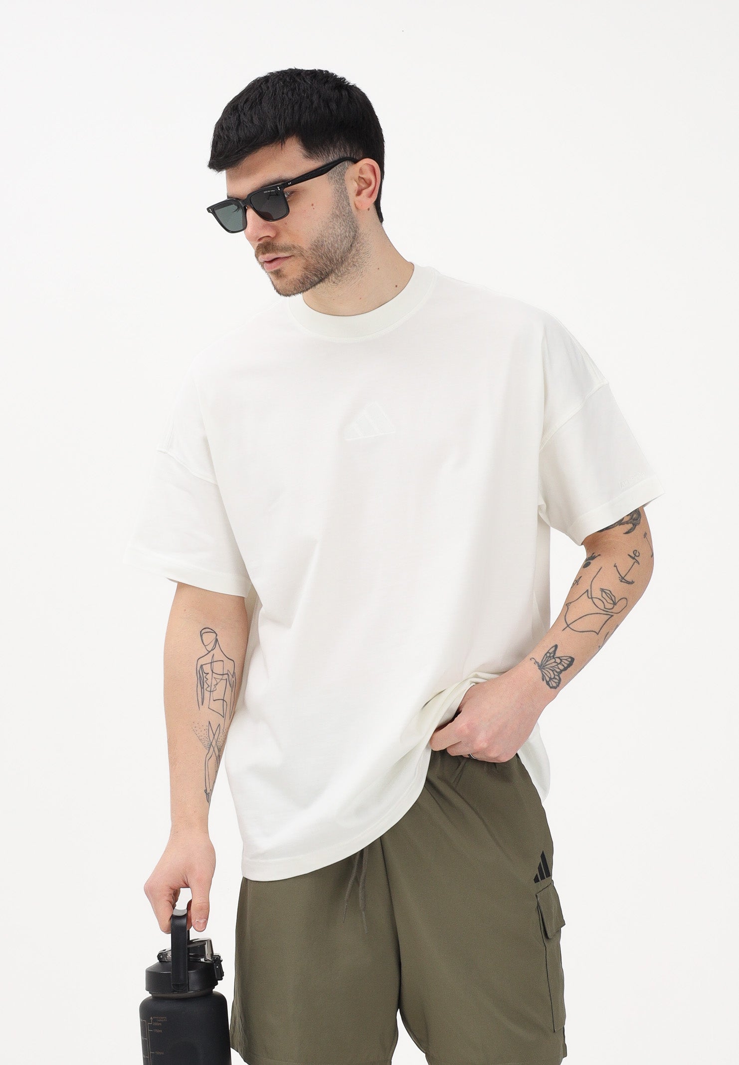 ADIDAS PERFORMANCE T-shirt a manica corta ALL SZN bianca da uomo IV5217 . ADIDAS PERFORMANCE