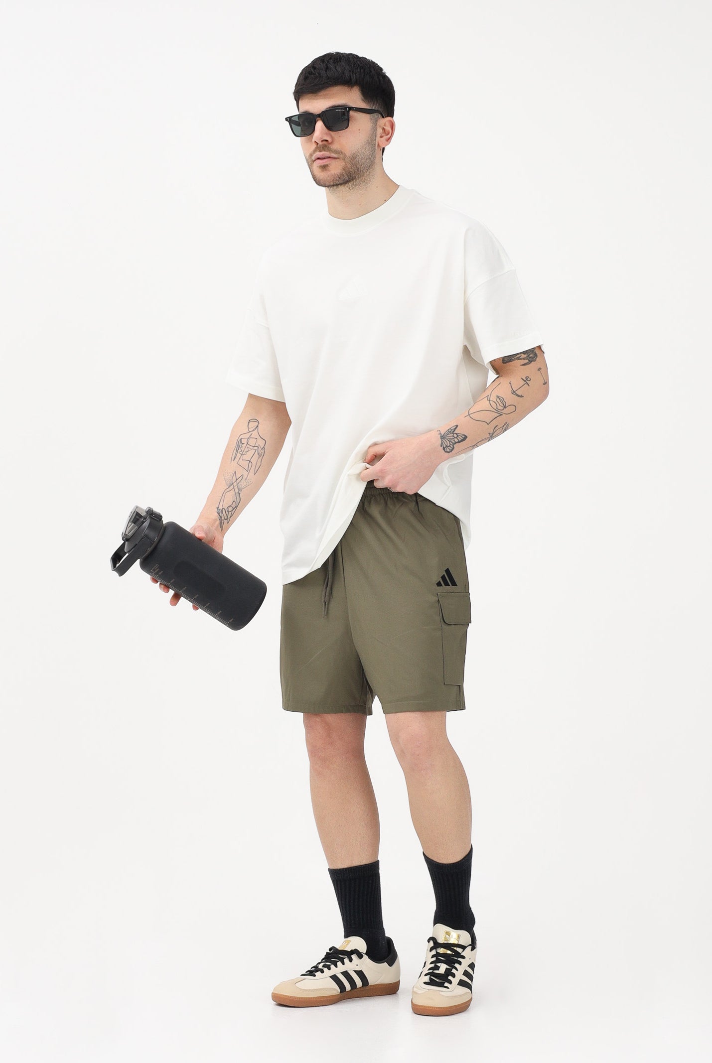 ADIDAS PERFORMANCE T-shirt a manica corta ALL SZN bianca da uomo IV5217 . ADIDAS PERFORMANCE