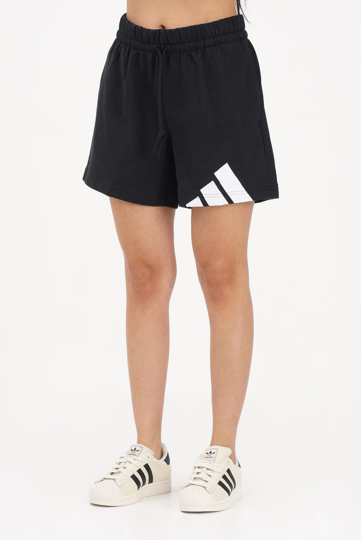 ADIDAS PERFORMANCE Shorts Essentials Big Logo French Terry nero da donna JC6262 . ADIDAS PERFORMANCE