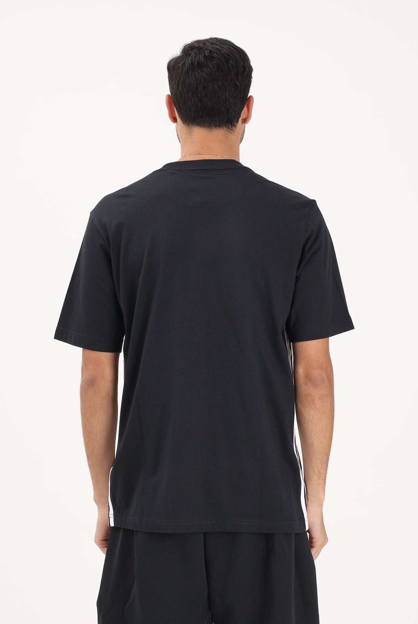 ADIDAS PERFORMANCE T-shirt a manica corta Essentials 3-Stripes Single Jersey nera da uomo JD1906 . ADIDAS PERFORMANCE