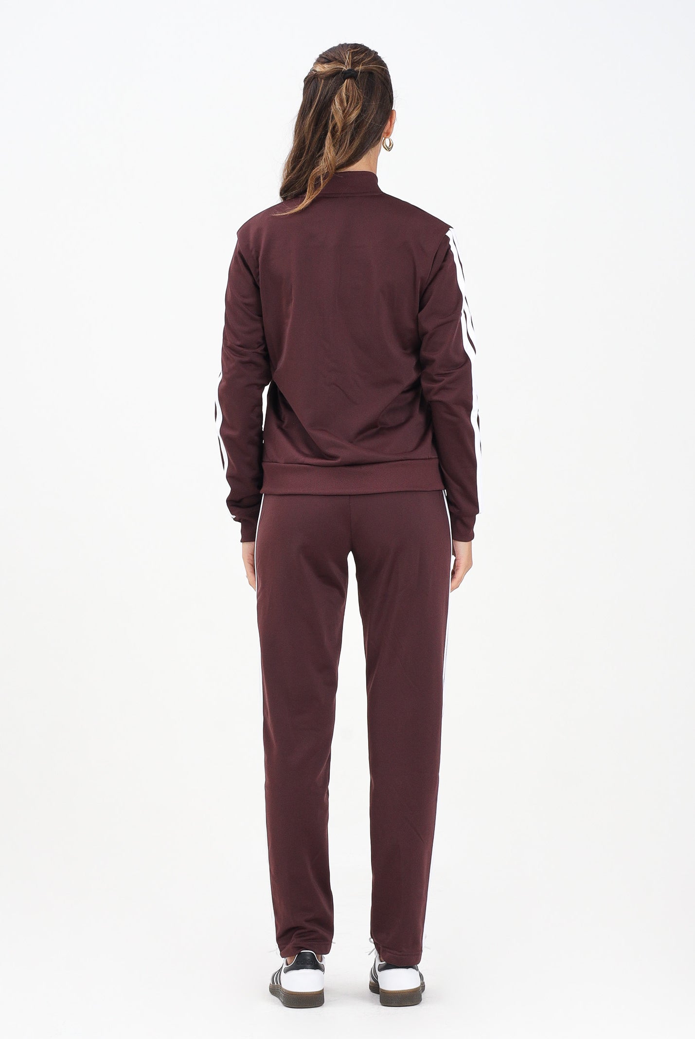 ADIDAS PERFORMANCE Tuta Essentials 3-Stripes bordeaux da donna JD2683 . ADIDAS PERFORMANCE