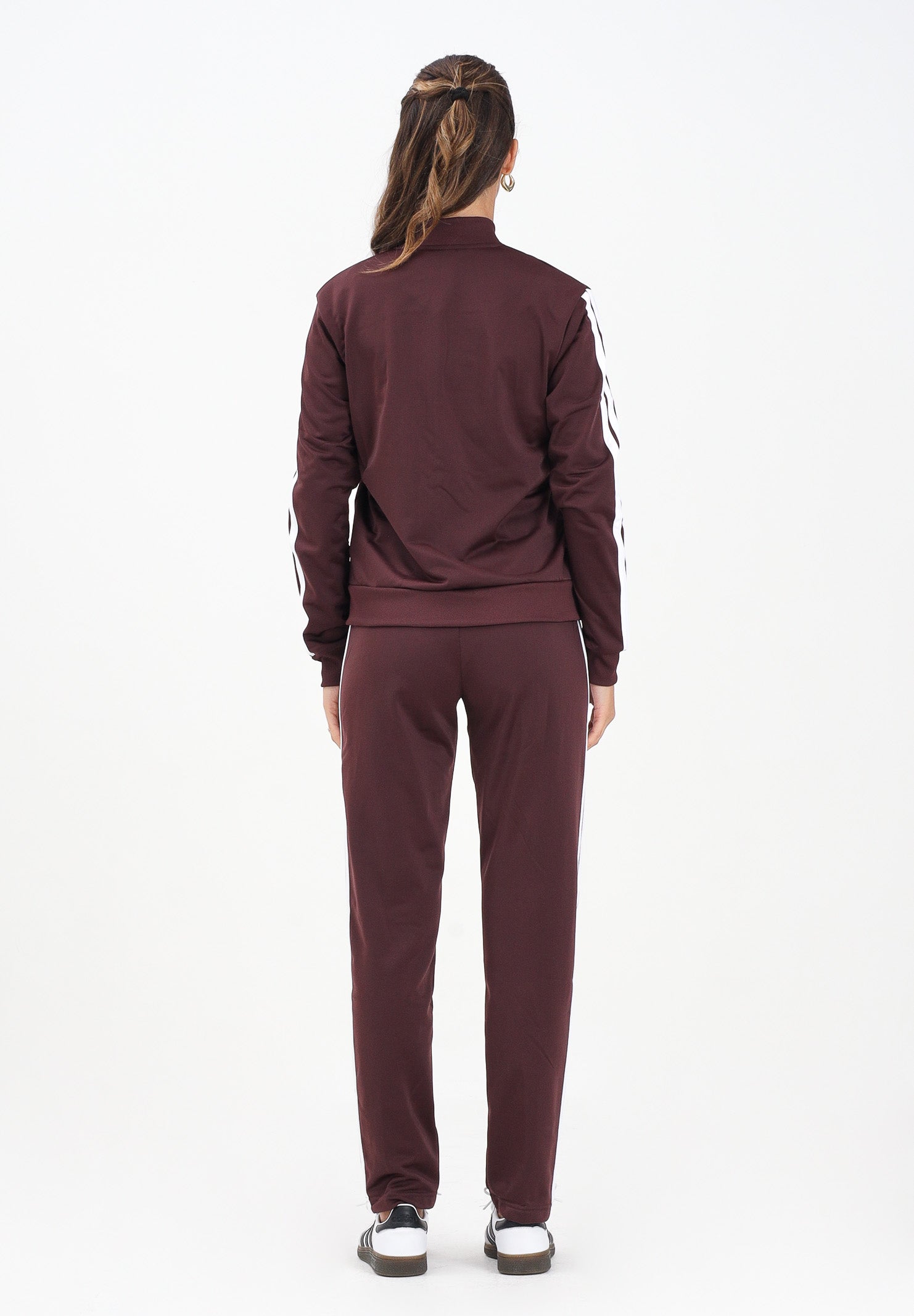 ADIDAS PERFORMANCE Tuta Essentials 3-Stripes bordeaux da donna JD2683 . ADIDAS PERFORMANCE