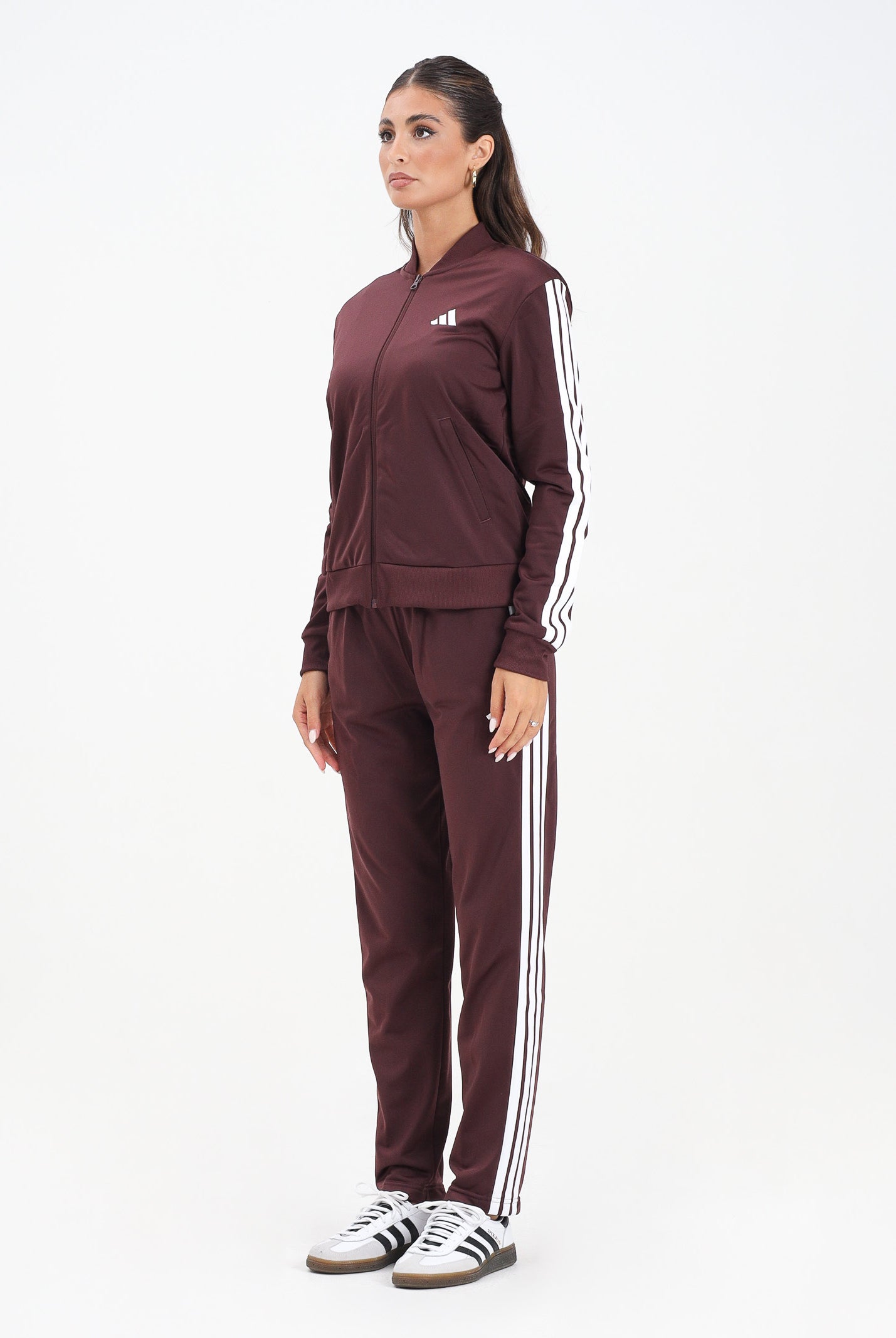 ADIDAS PERFORMANCE Tuta Essentials 3-Stripes bordeaux da donna JD2683 . ADIDAS PERFORMANCE
