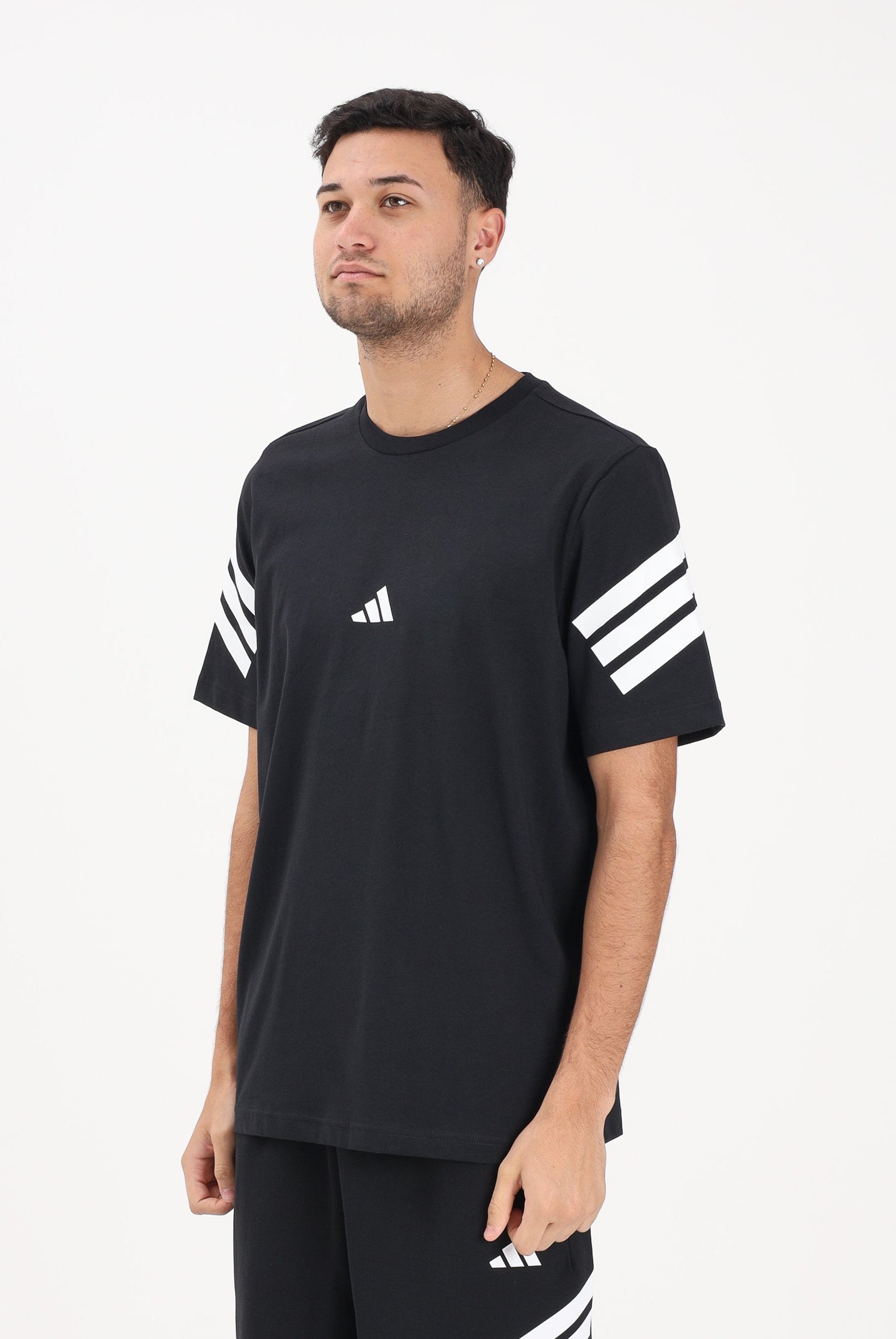 ADIDAS PERFORMANCE T-shirt a manica corta Future Icons 3-Stripes nera da uomo JD4877 . ADIDAS PERFORMANCE