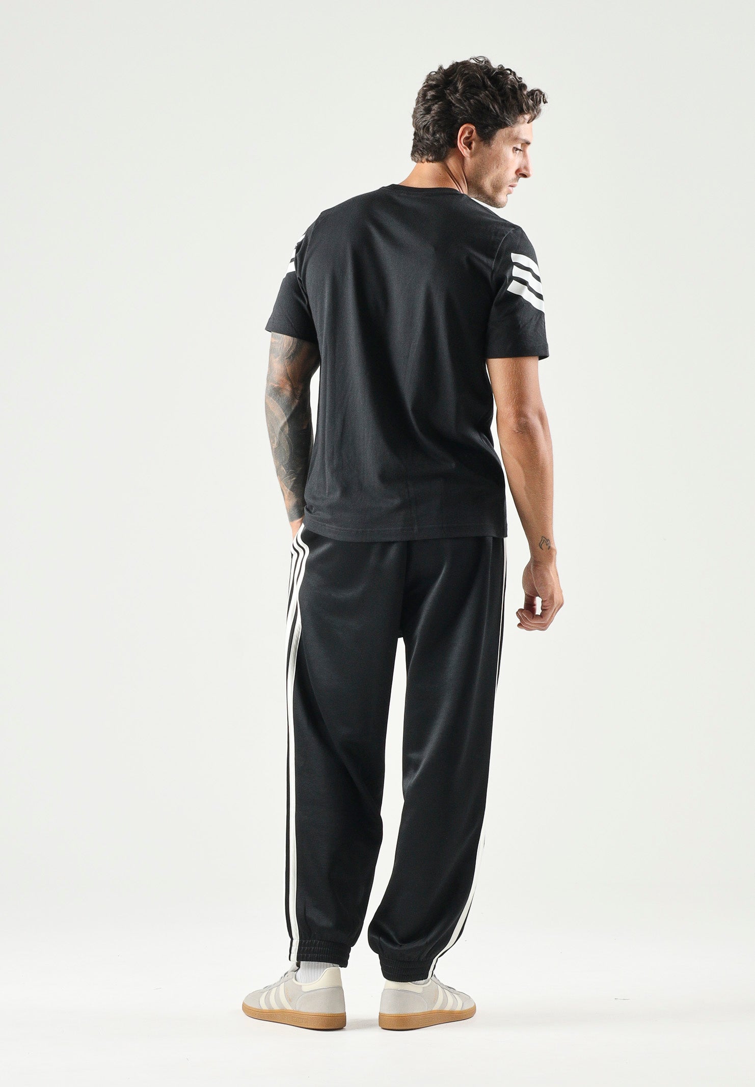 ADIDAS PERFORMANCE T-shirt a manica corta Future Icons 3-Stripes nera da uomo JD4877 . ADIDAS PERFORMANCE