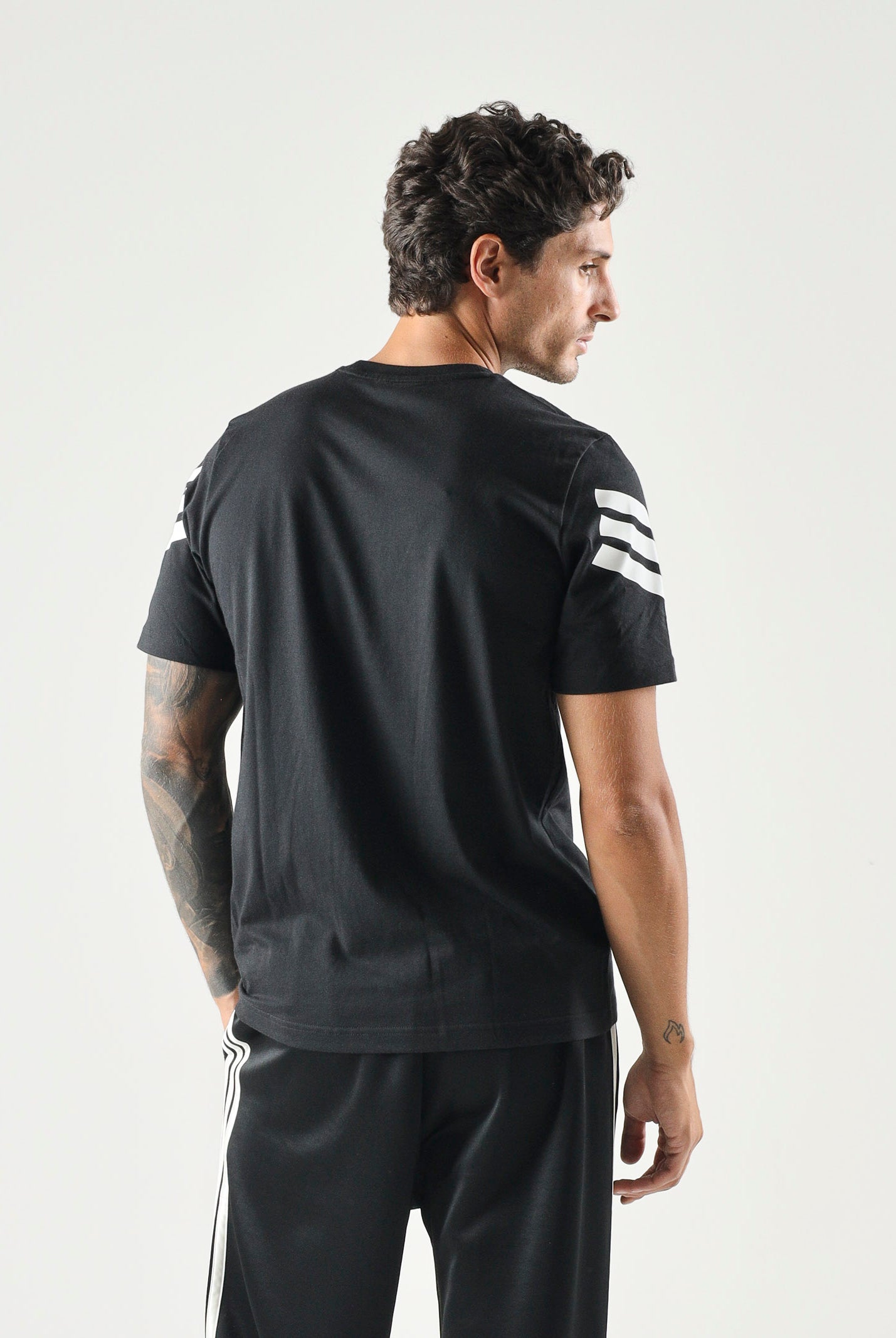 ADIDAS PERFORMANCE T-shirt a manica corta Future Icons 3-Stripes nera da uomo JD4877 . ADIDAS PERFORMANCE