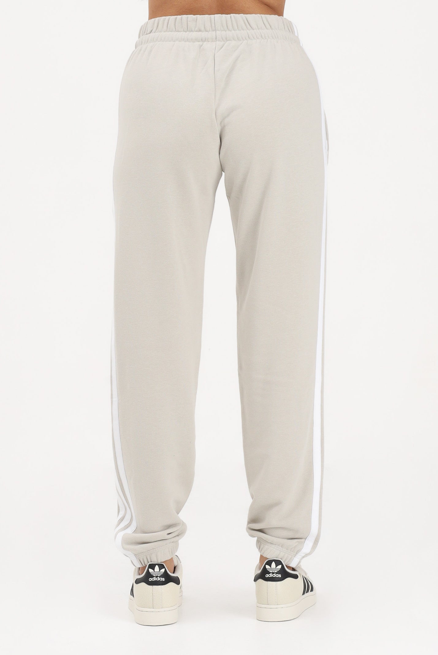 ADIDAS PERFORMANCE Pantalone sportivo Essentials 3-Stripes French Terry Cuffed beige da donna JE0049 . ADIDAS PERFORMANCE