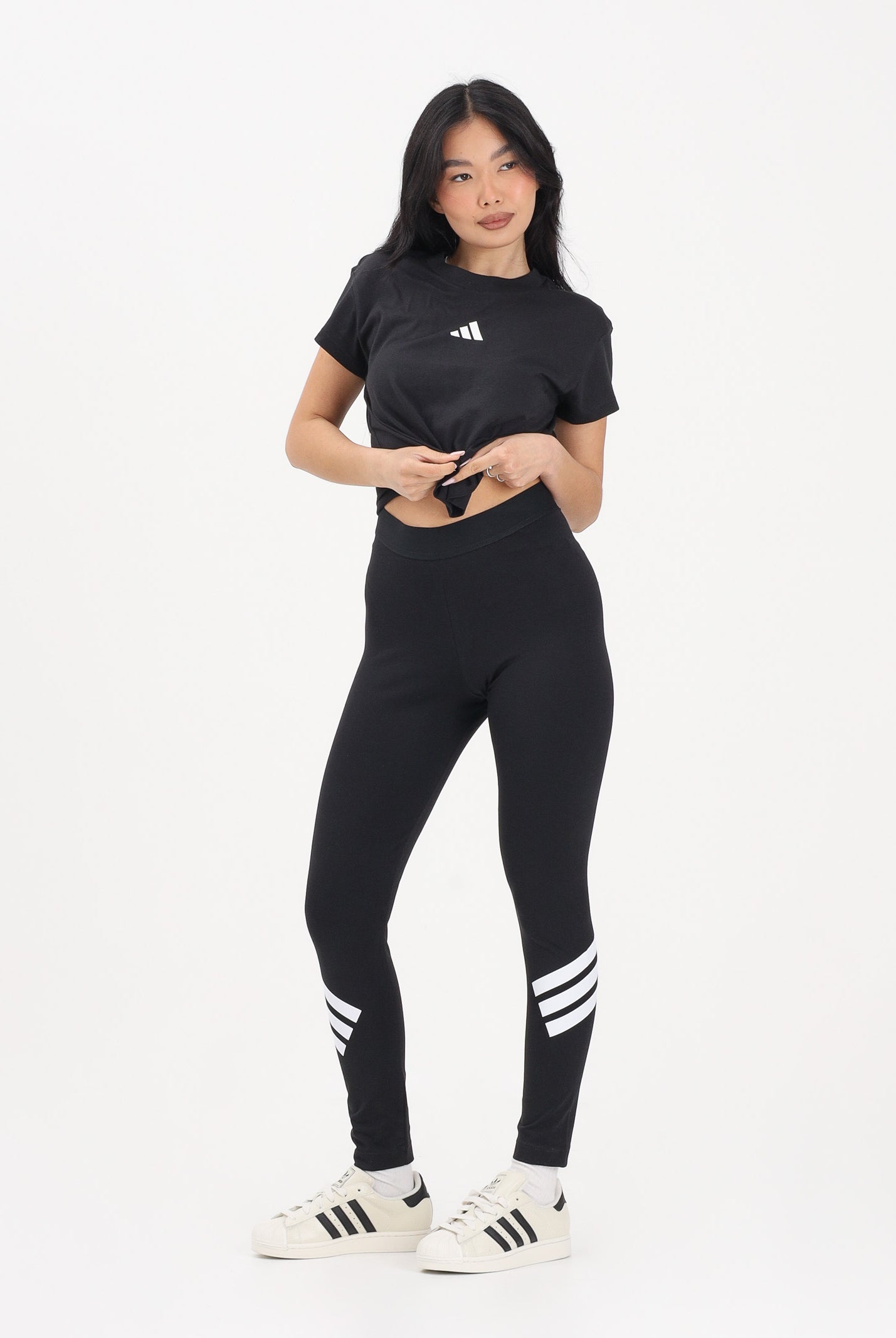ADIDAS PERFORMANCE Leggings sportivo Future Icons 3-Stripes nero da donna JE0215 . ADIDAS PERFORMANCE