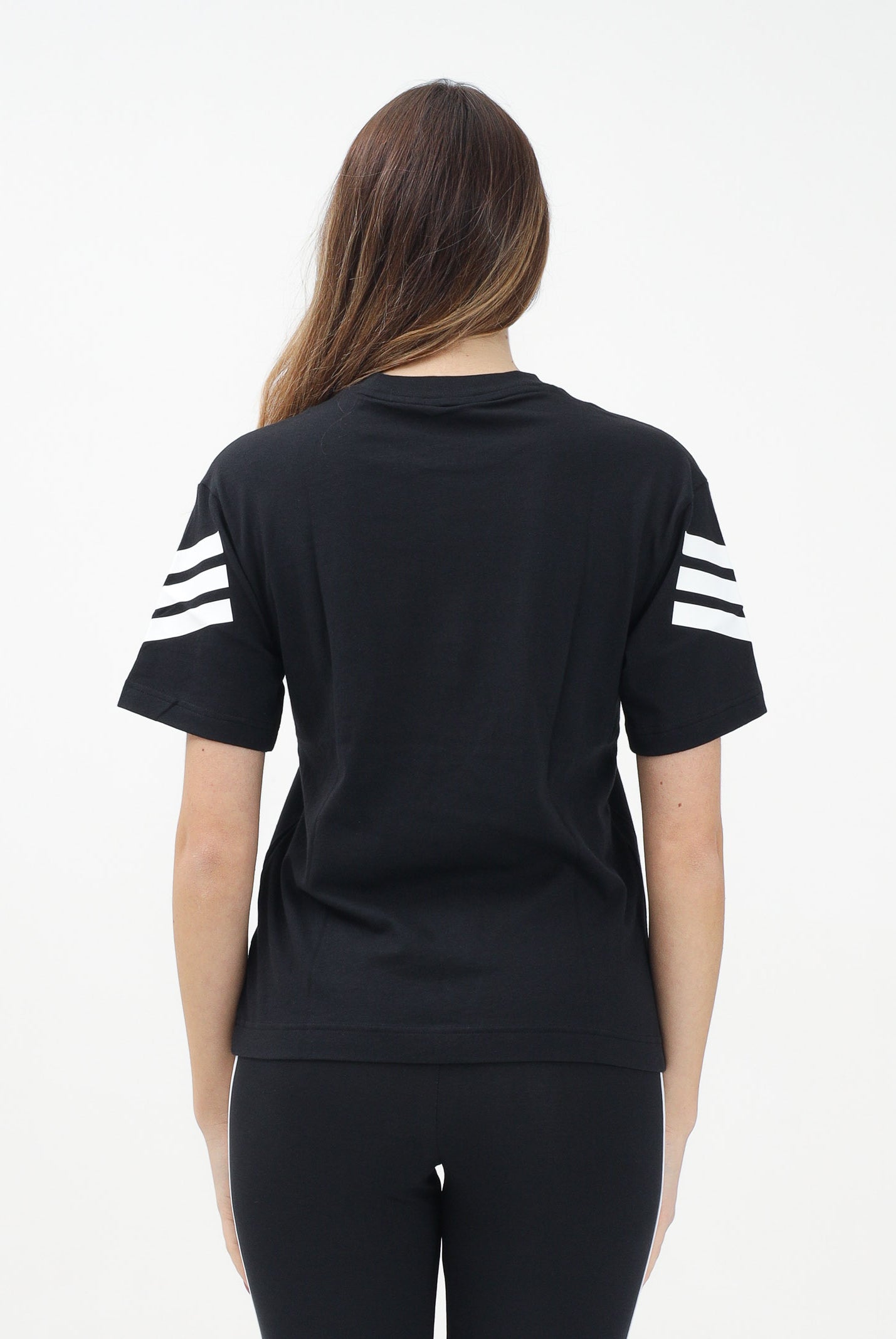 ADIDAS PERFORMANCE T-shirt a manica corta Future Icons 3-Stripes nera da donna JE0237 . ADIDAS PERFORMANCE