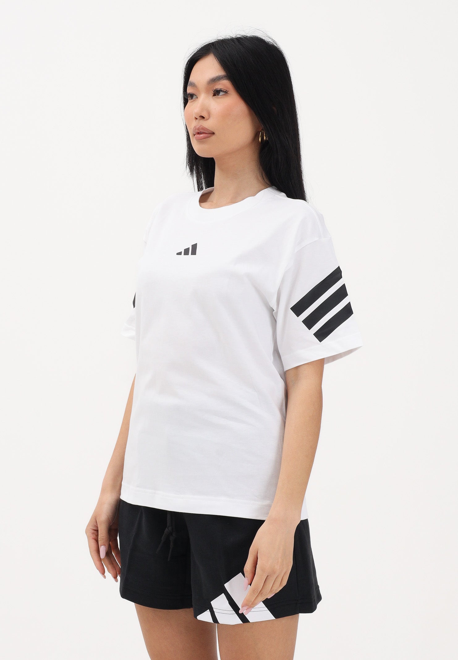 ADIDAS PERFORMANCE T-shirt a manica corta Future Icons 3-Stripes bianca da donna JE0238 . ADIDAS PERFORMANCE