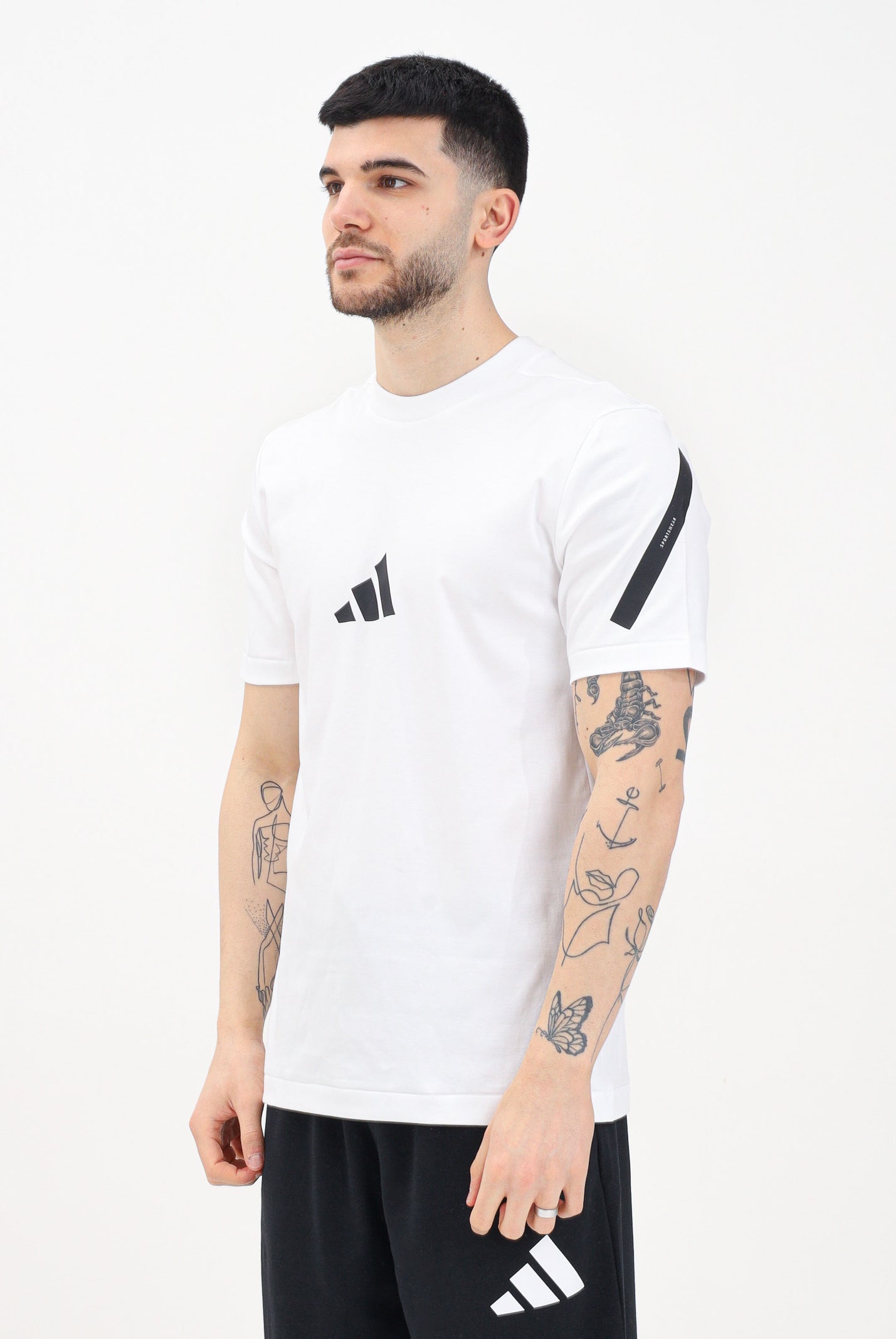 ADIDAS PERFORMANCE T-shirt a manica corta adidas Z.N.E. bianca da uomo JE3078 . ADIDAS PERFORMANCE