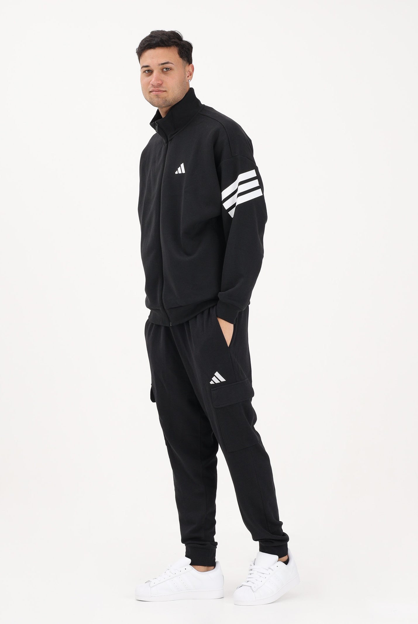 ADIDAS PERFORMANCE Pantalone sportivo FRENCH TERRY FEELCOZY ESSENTIALS nero da uomo JE3865 . ADIDAS PERFORMANCE