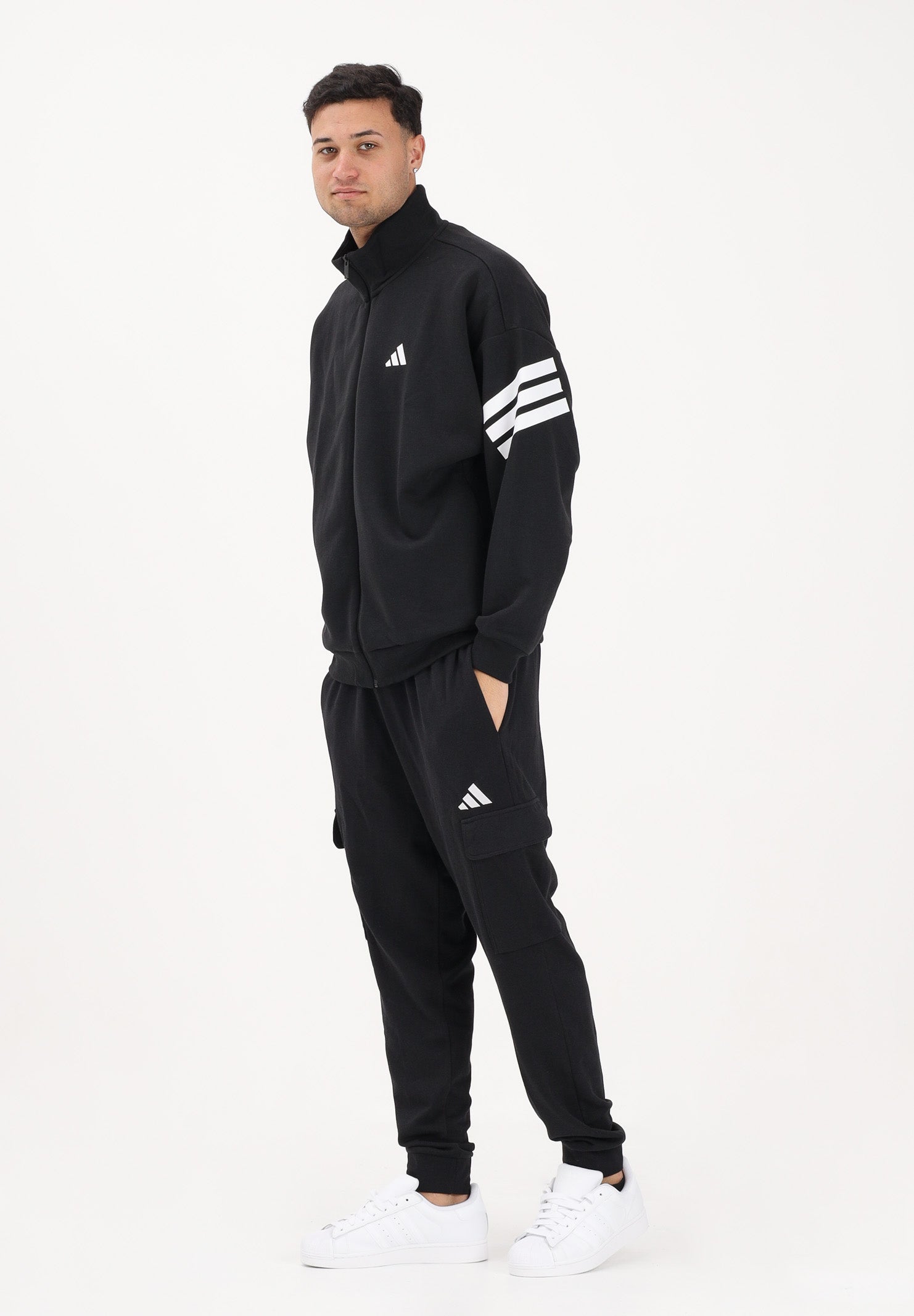 ADIDAS PERFORMANCE Pantalone sportivo FRENCH TERRY FEELCOZY ESSENTIALS nero da uomo JE3865 . ADIDAS PERFORMANCE
