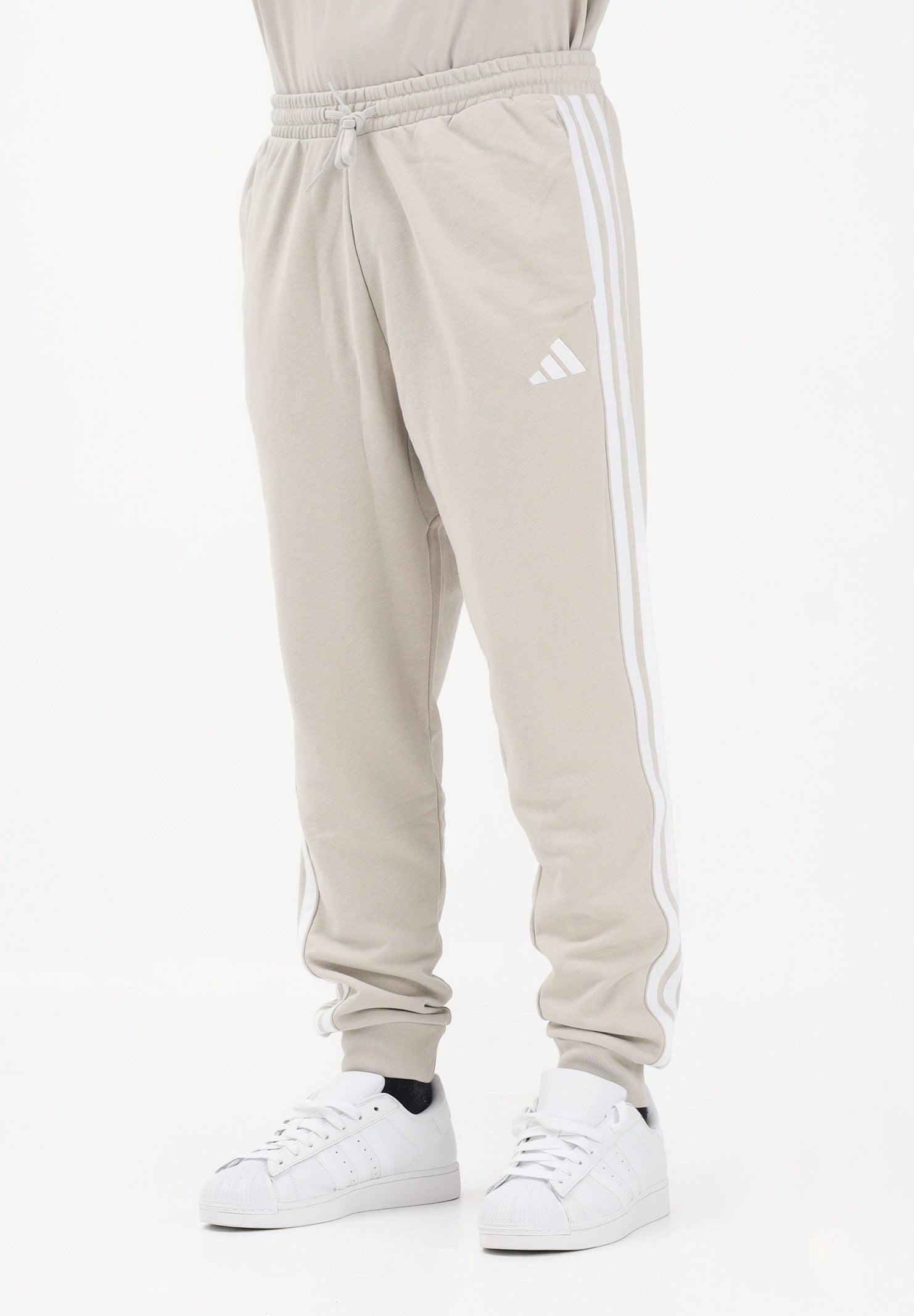 ADIDAS PERFORMANCE Pantalone sportivo ESSENTIALS THREE STRIPES FRENCH TERRY beige da uomo JE6353 . ADIDAS PERFORMANCE