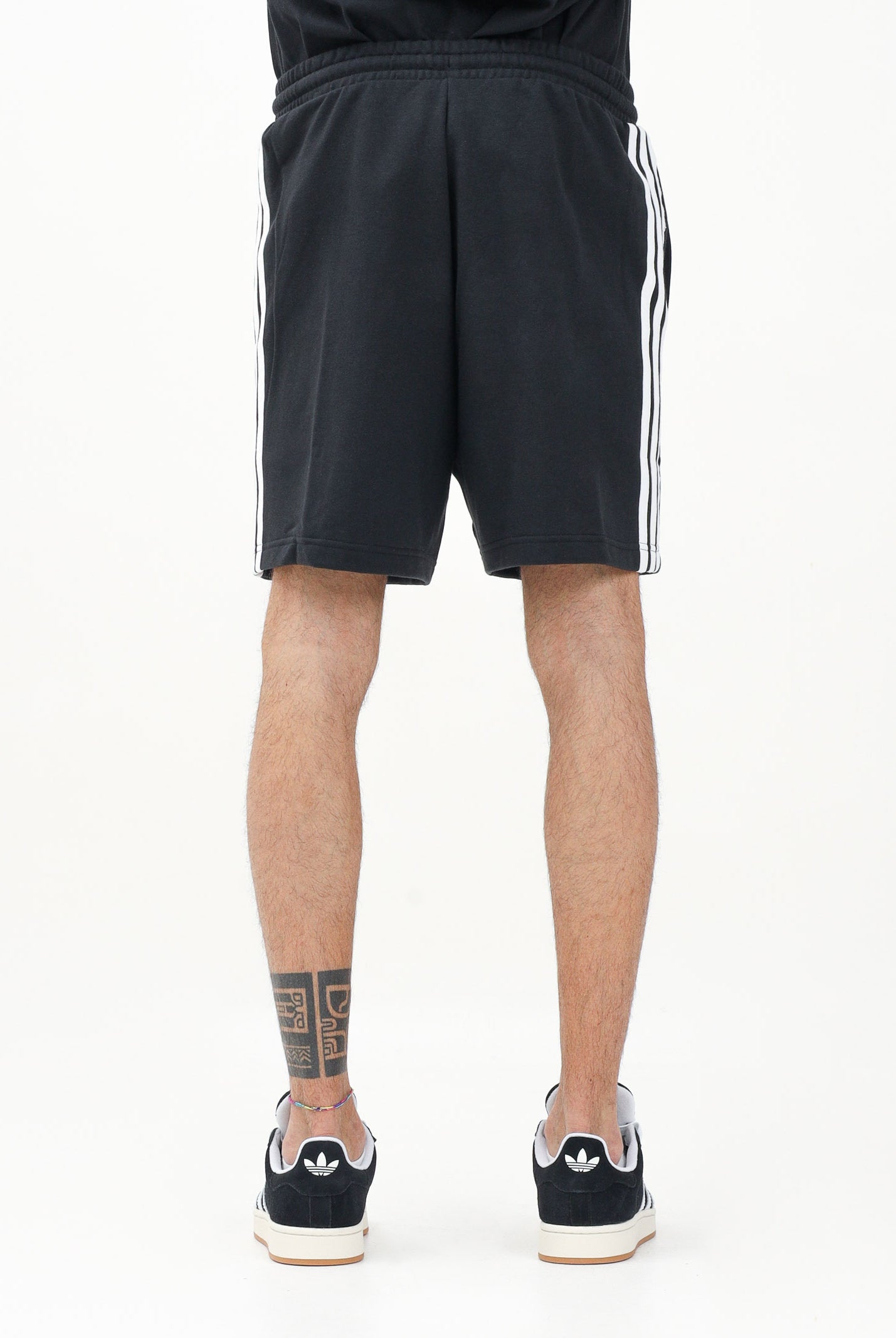 ADIDAS PERFORMANCE Shorts sportivo Essential 3-Stripes French Terry nero da uomo JE6414 . ADIDAS PERFORMANCE