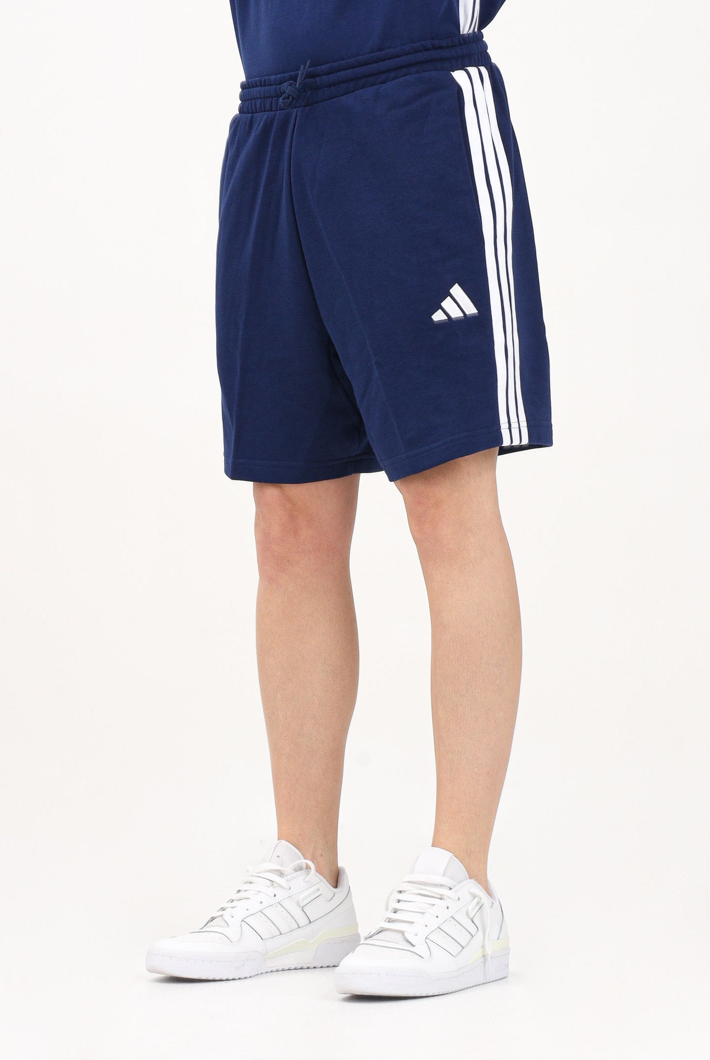 ADIDAS PERFORMANCE Shorts sportivo Essential 3-Stripes French Terry blu da uomo JE6417 . ADIDAS PERFORMANCE