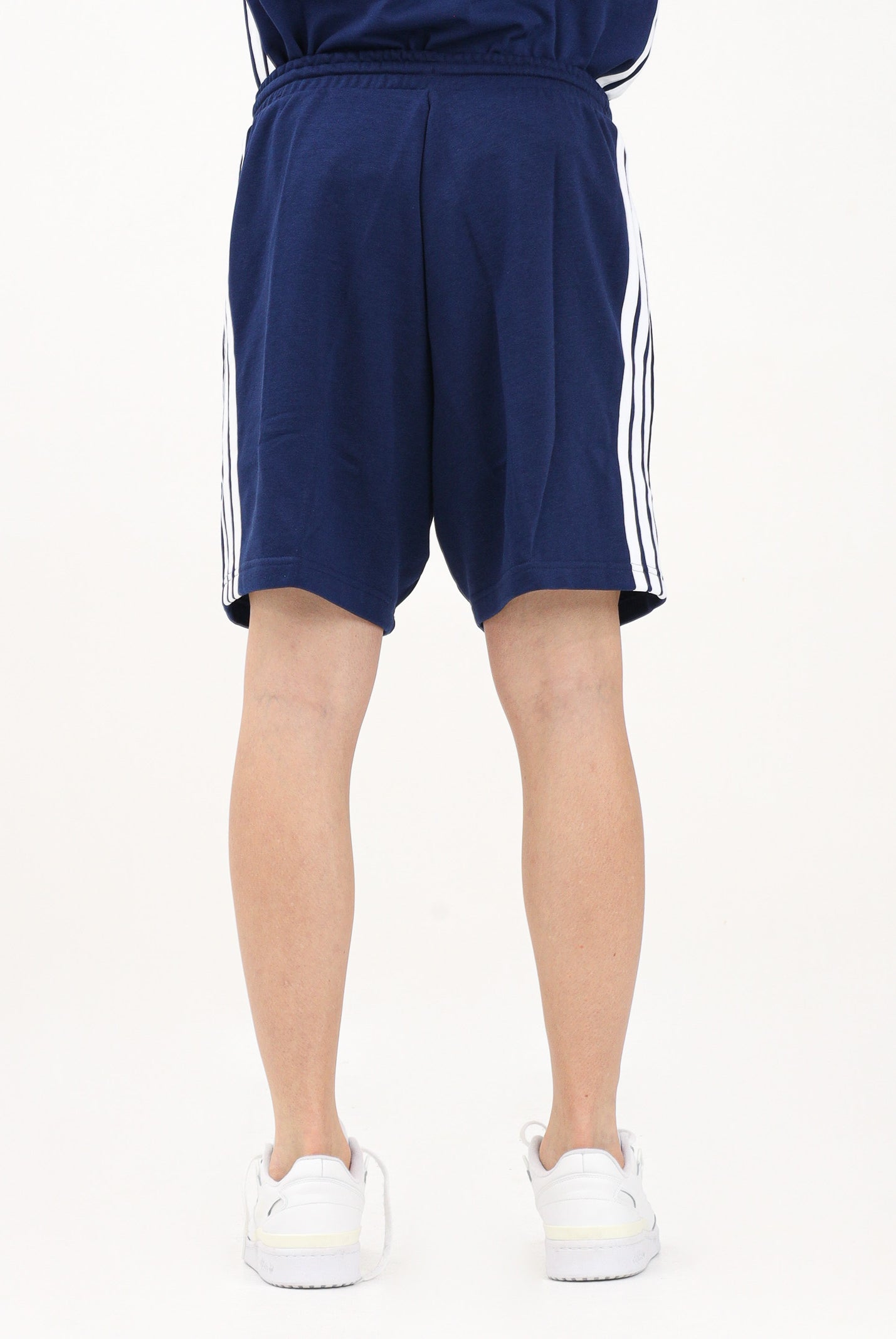 ADIDAS PERFORMANCE Shorts sportivo Essential 3-Stripes French Terry blu da uomo JE6417 . ADIDAS PERFORMANCE