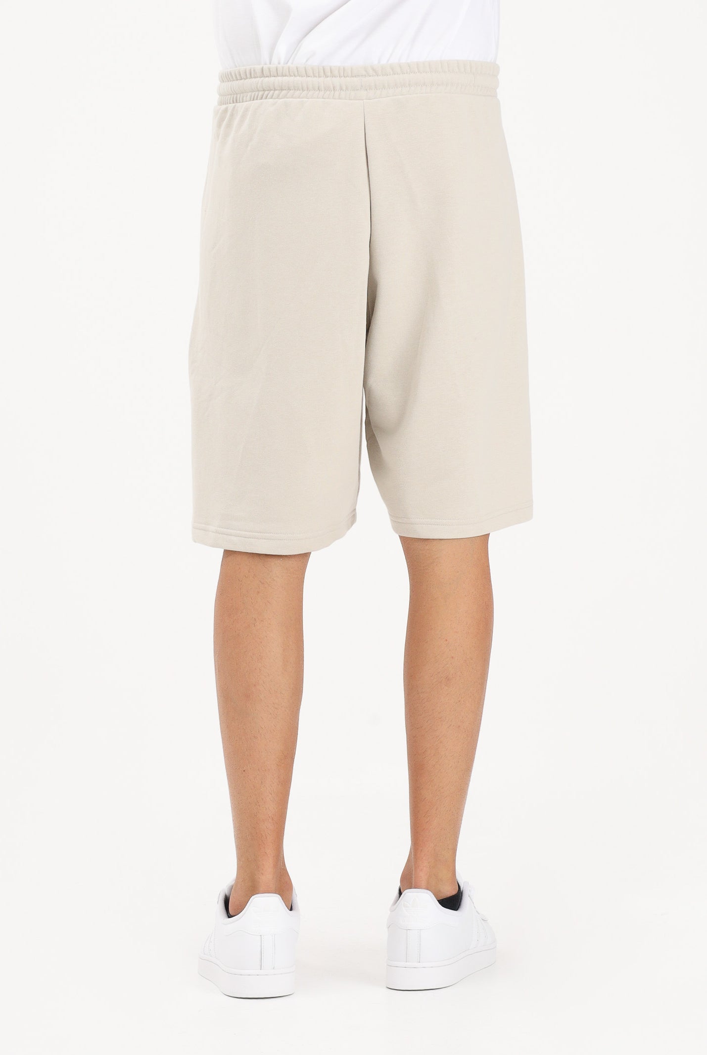 ADIDAS PERFORMANCE Shorts sportivo Essentials Logo Grande French Terry beige da uomo JE8955 . ADIDAS PERFORMANCE