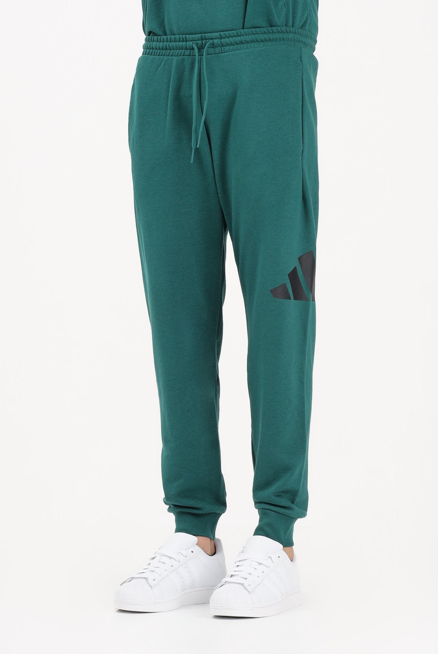 ADIDAS PERFORMANCE Pantalone sportivo Essentials Big Logo French Terry verde da uomo JE8971 . ADIDAS PERFORMANCE