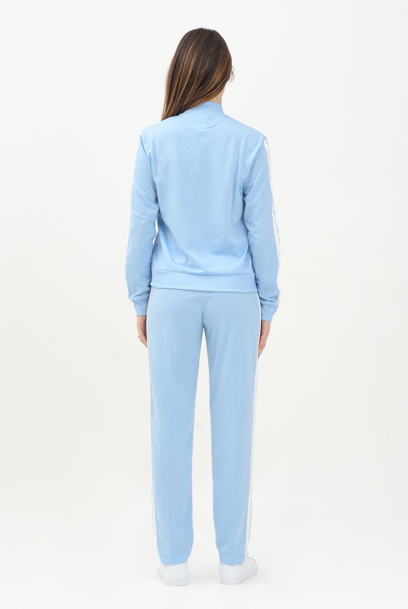 ADIDAS PERFORMANCE Tuta sportiva Essentials 3-Stripes azzurra da donna JF3382 . ADIDAS PERFORMANCE