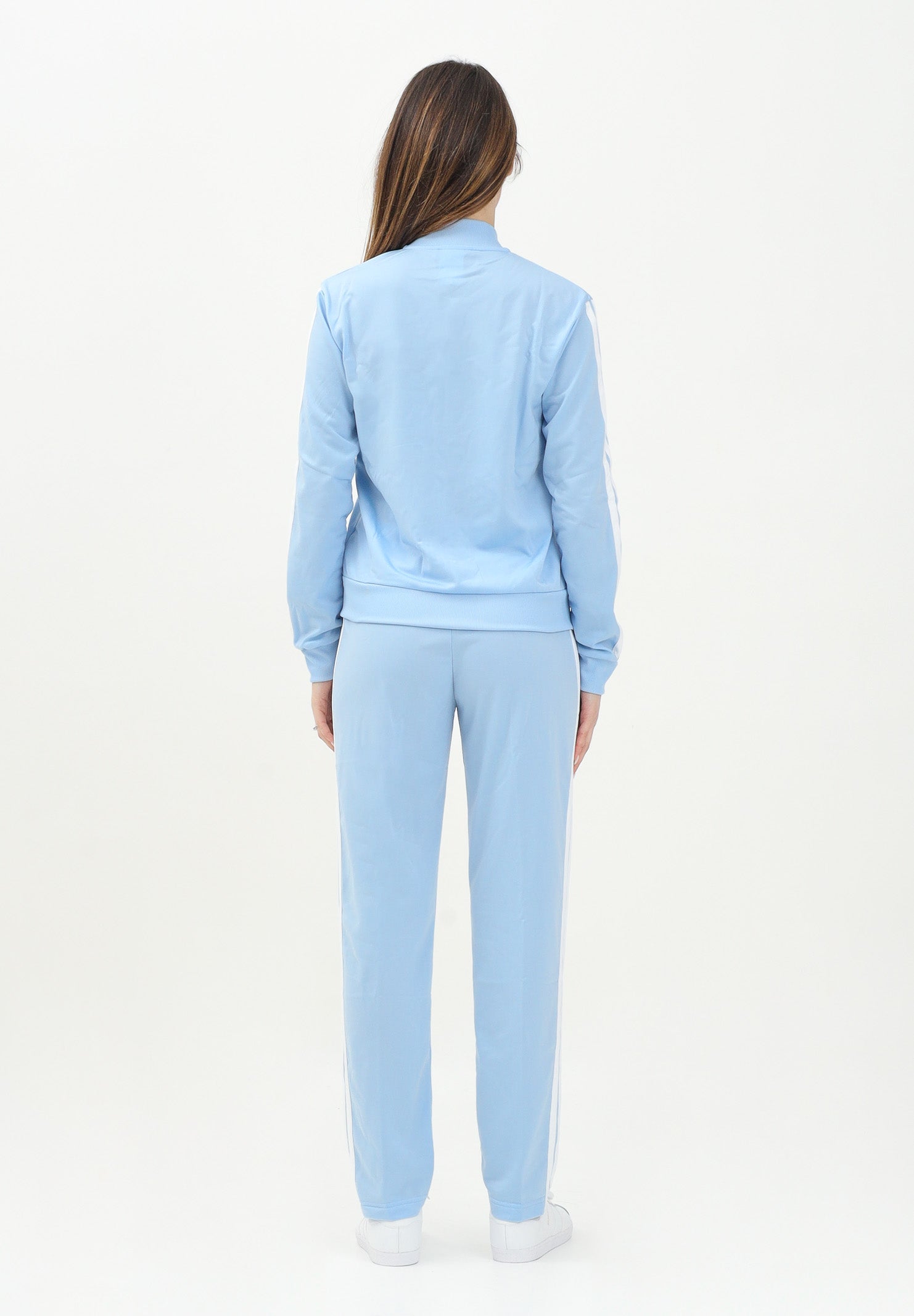 ADIDAS PERFORMANCE Tuta sportiva Essentials 3-Stripes azzurra da donna JF3382 . ADIDAS PERFORMANCE