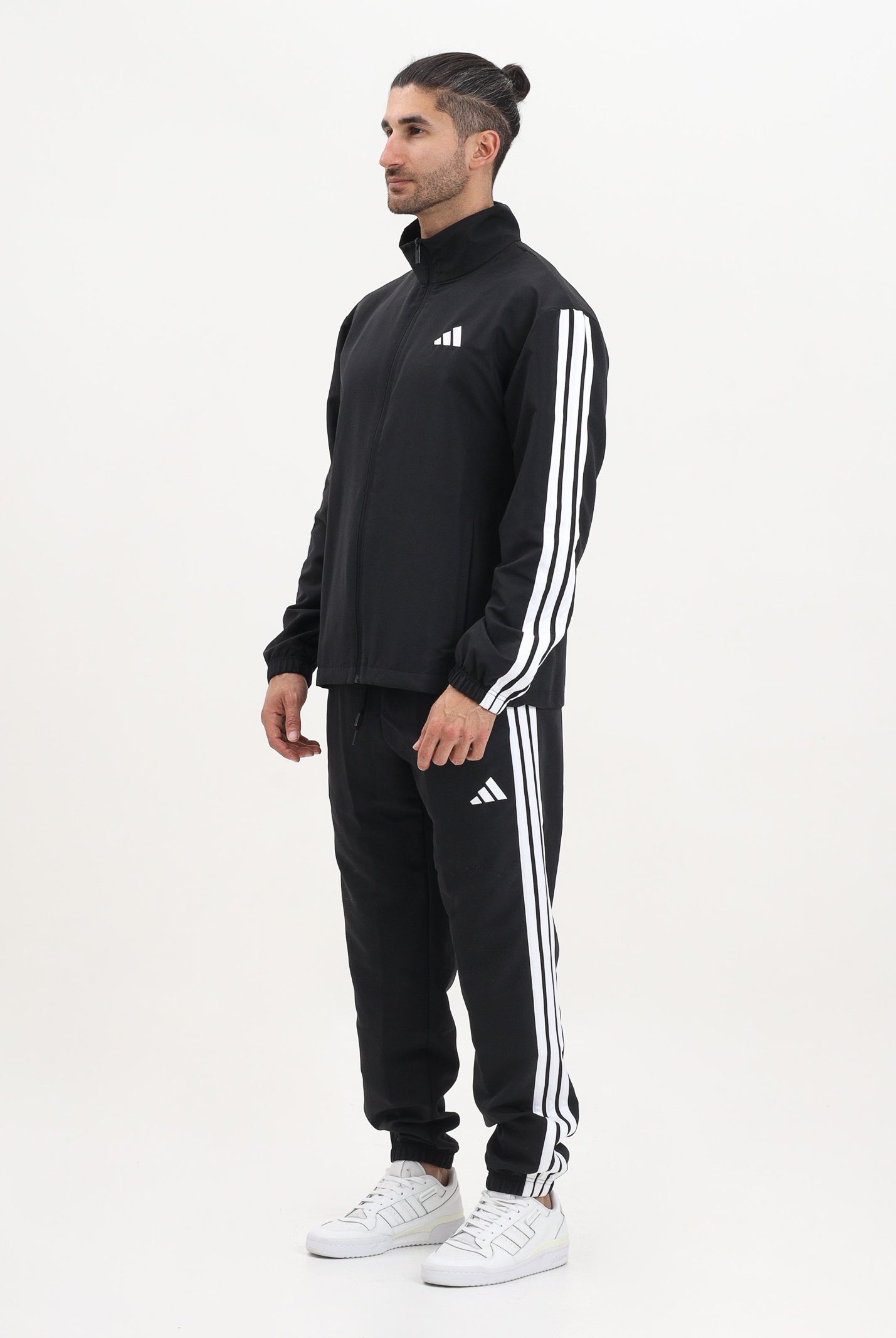 ADIDAS PERFORMANCE Tuta Basic 3 Stripes Tricot nera da uomo JI8849 . ADIDAS PERFORMANCE