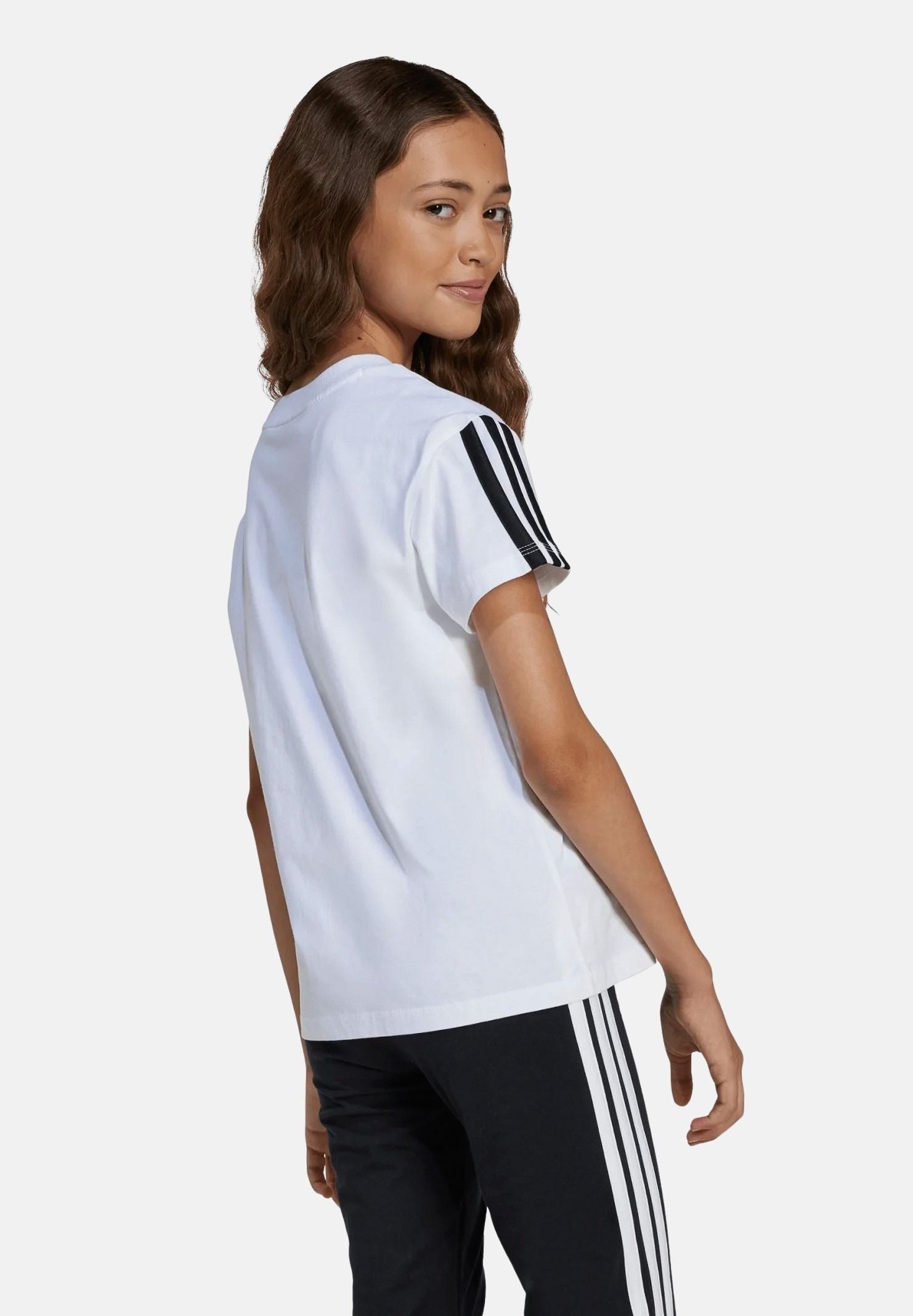 ADIDAS PERFORMANCE T-shirt a manica corta Essentials bianca da bambina JJ0945 . ADIDAS PERFORMANCE