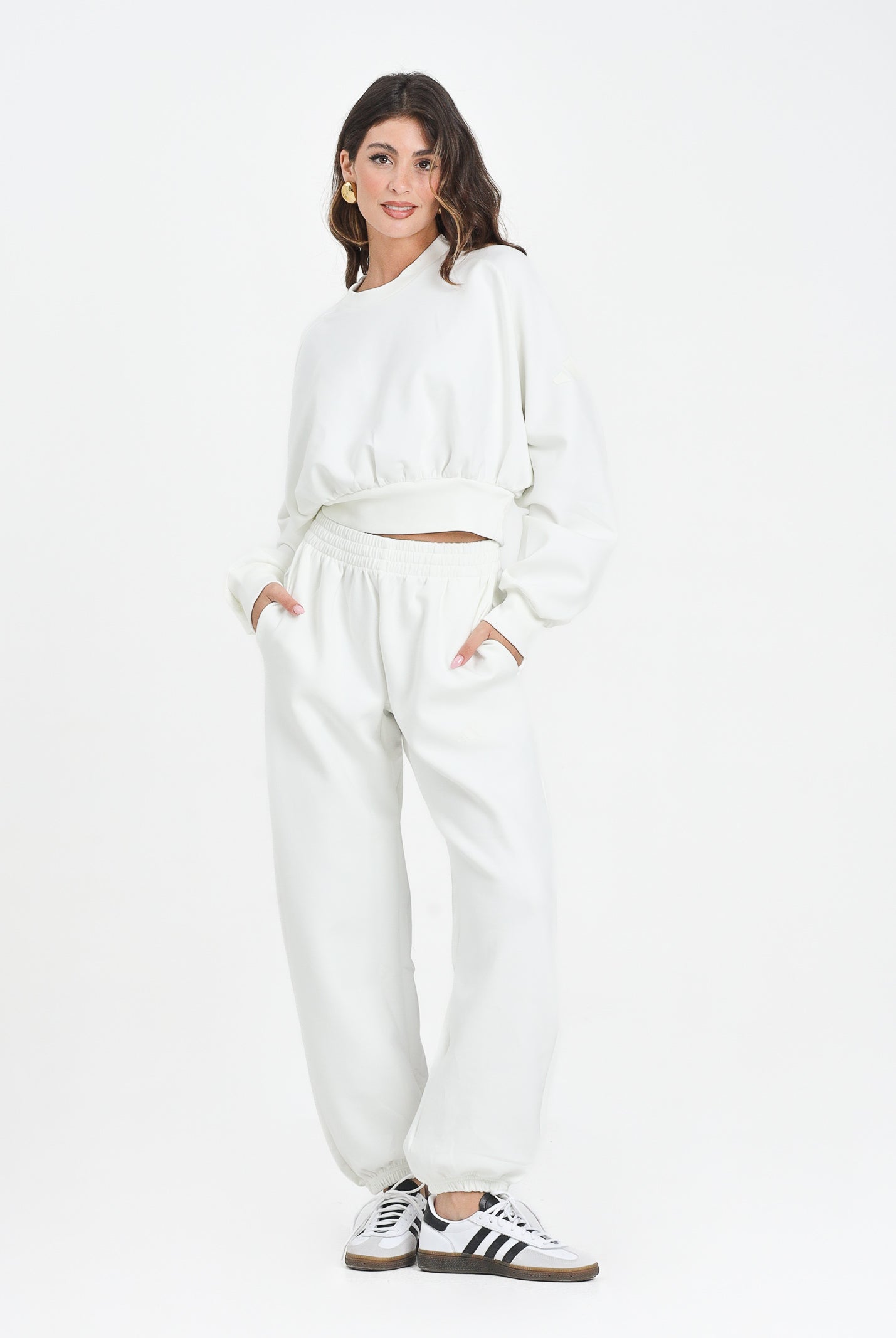 ADIDAS PERFORMANCE Pantalone sportivo Soft Lux bianco da donna JV9896 . ADIDAS PERFORMANCE