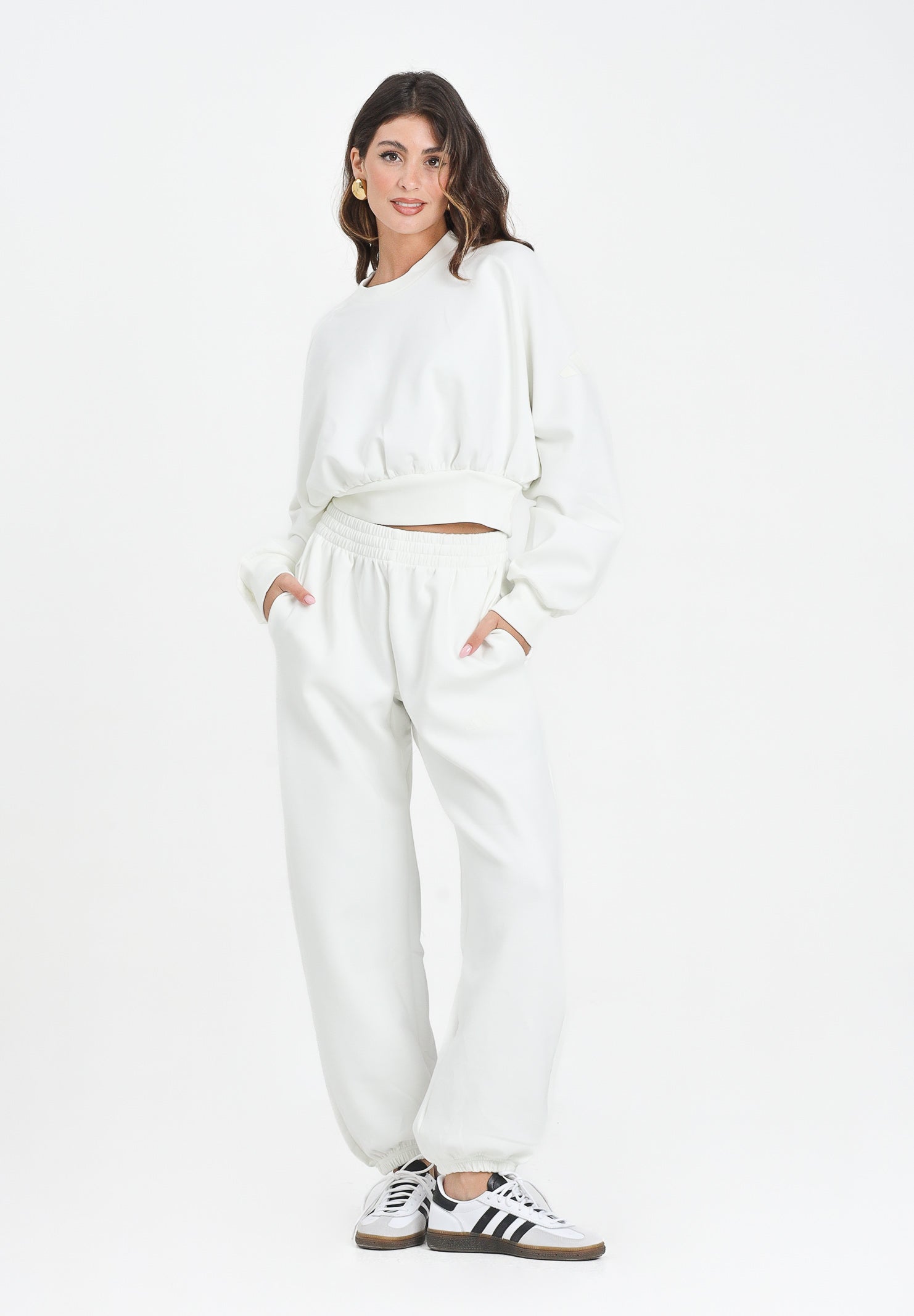 ADIDAS PERFORMANCE Pantalone sportivo Soft Lux bianco da donna JV9896 . ADIDAS PERFORMANCE