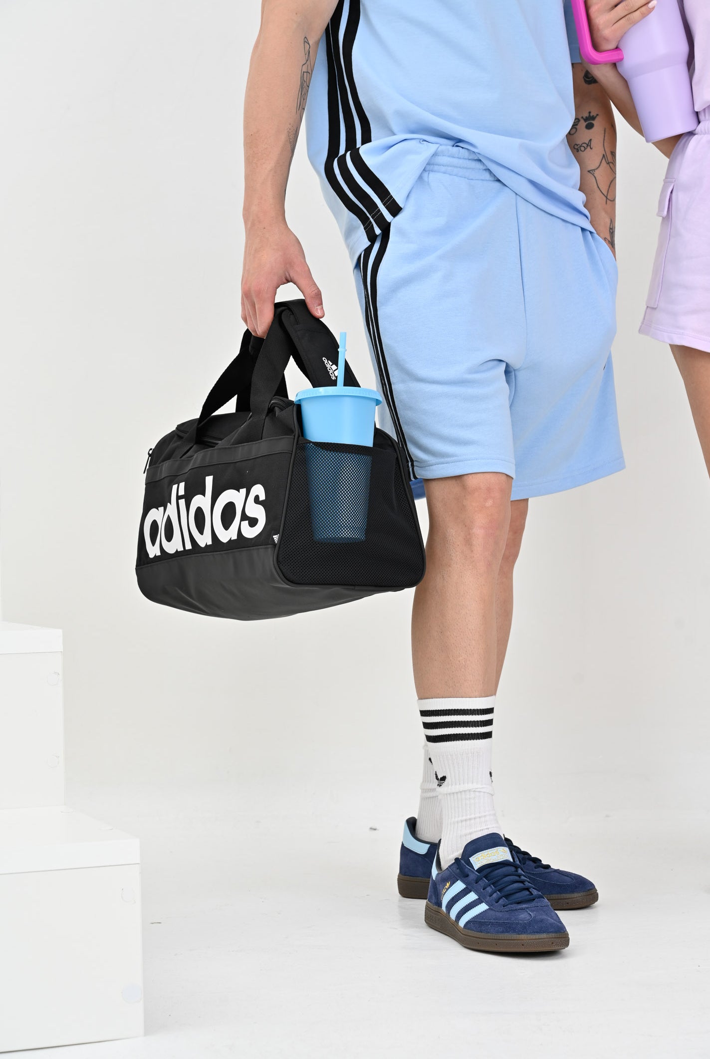 ADIDAS PERFORMANCE Shorts sportivo Train Essentials Piqué 3-Stripes azzurro da uomo JW1890 . ADIDAS PERFORMANCE