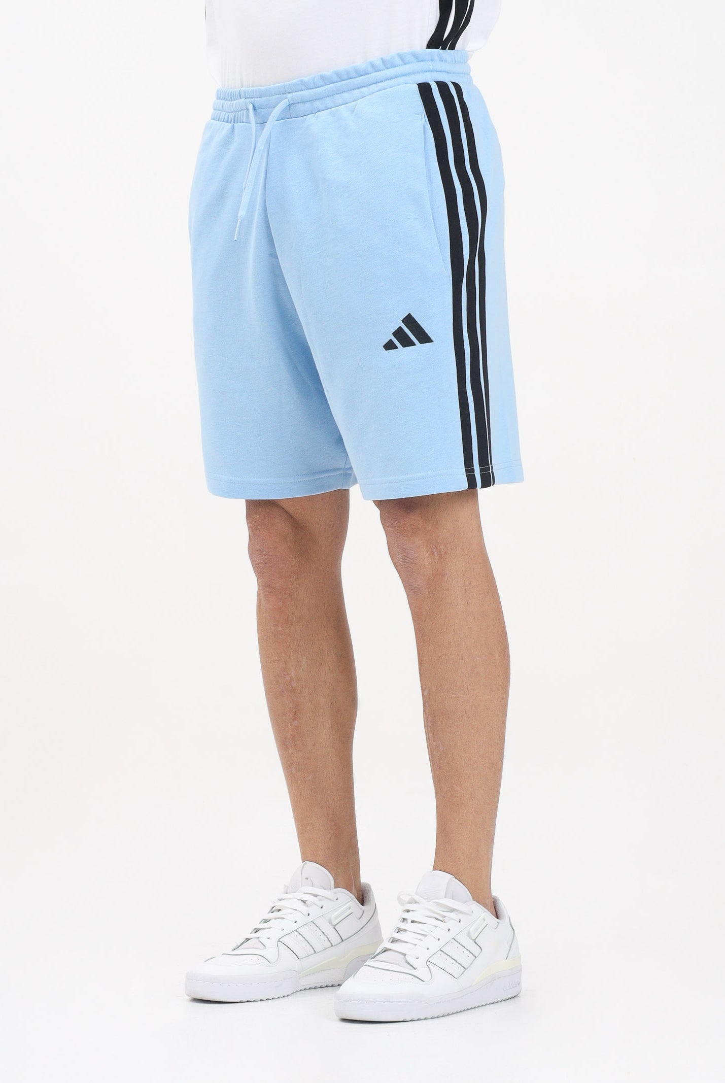 ADIDAS PERFORMANCE Shorts sportivo Train Essentials Piqué 3-Stripes azzurro da uomo JW1890 . ADIDAS PERFORMANCE
