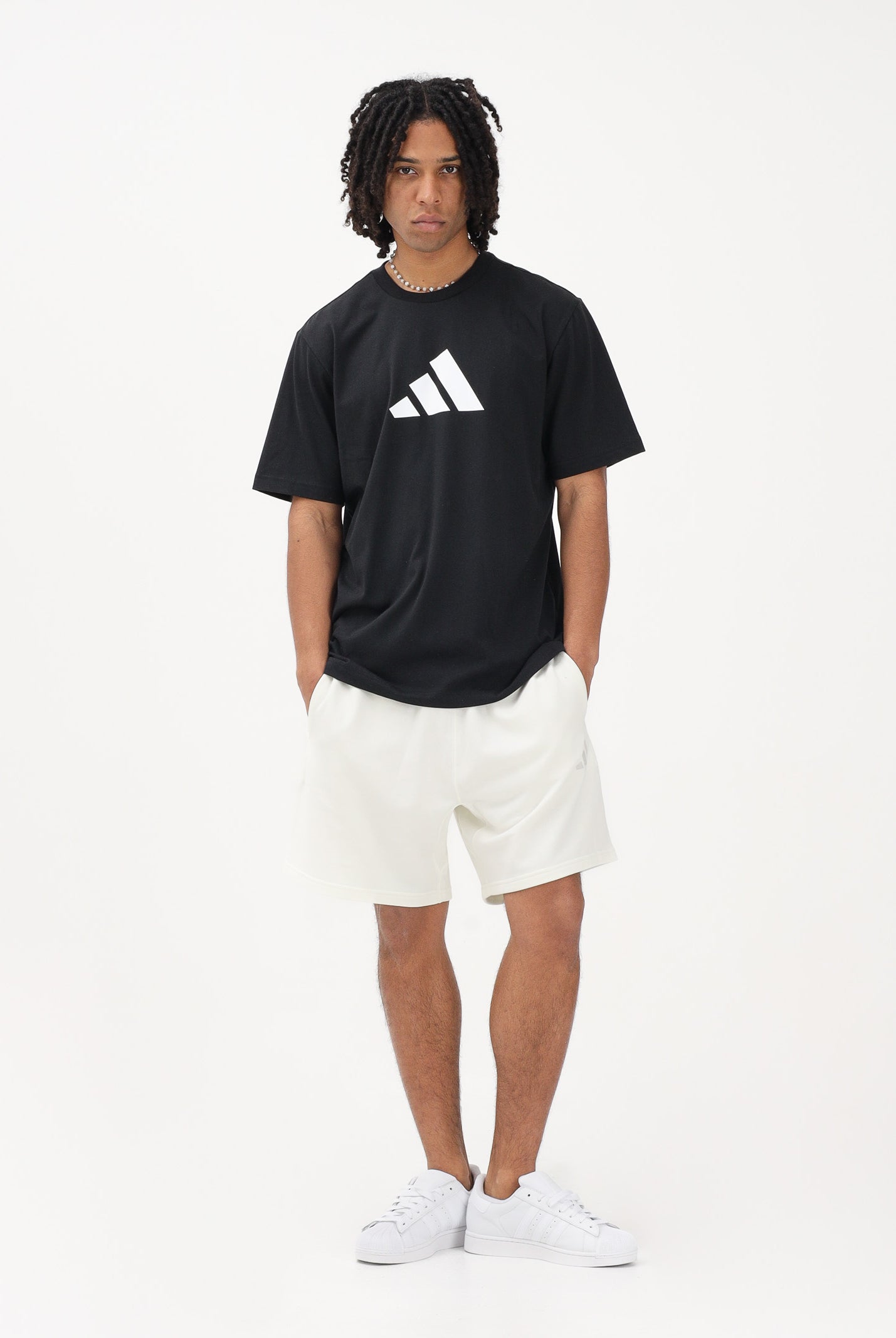ADIDAS PERFORMANCE Shorts sportivo ALL SZN French Terry bianco da uomo JY1551 . ADIDAS PERFORMANCE