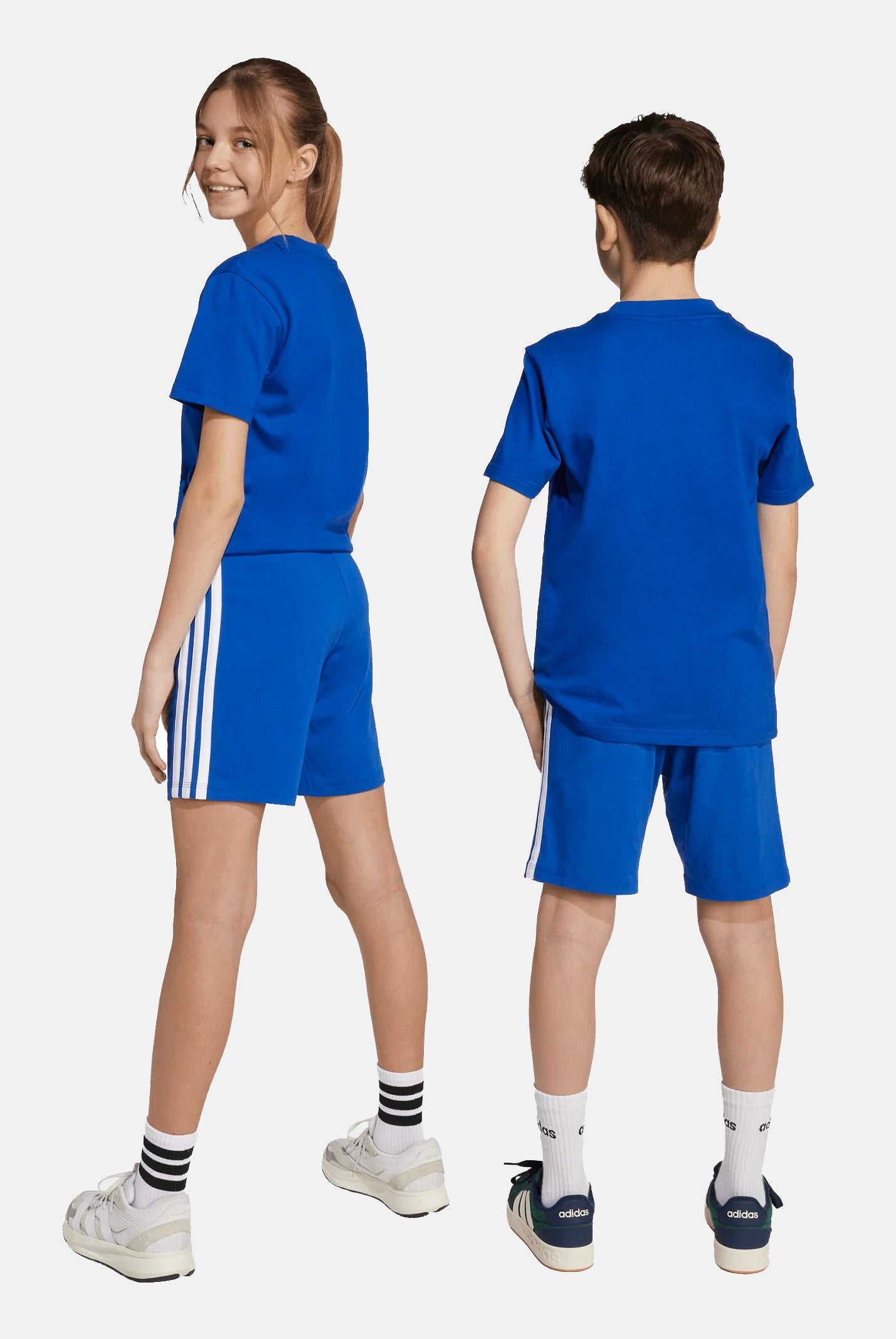ADIDAS PERFORMANCE Shorts Essentials blu acceso per bambino e bambina JY5017 . ADIDAS PERFORMANCE