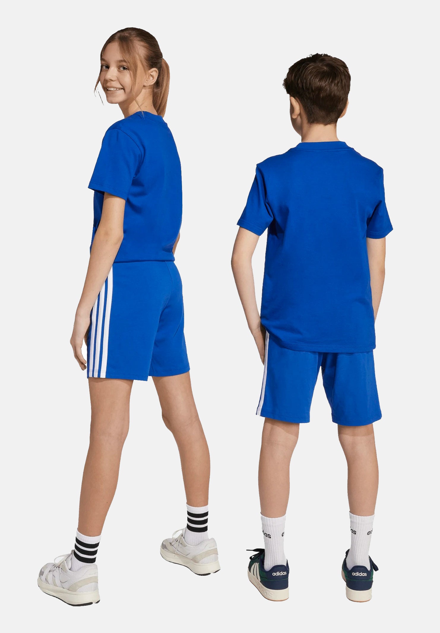 ADIDAS PERFORMANCE Shorts Essentials blu acceso per bambino e bambina JY5017 . ADIDAS PERFORMANCE