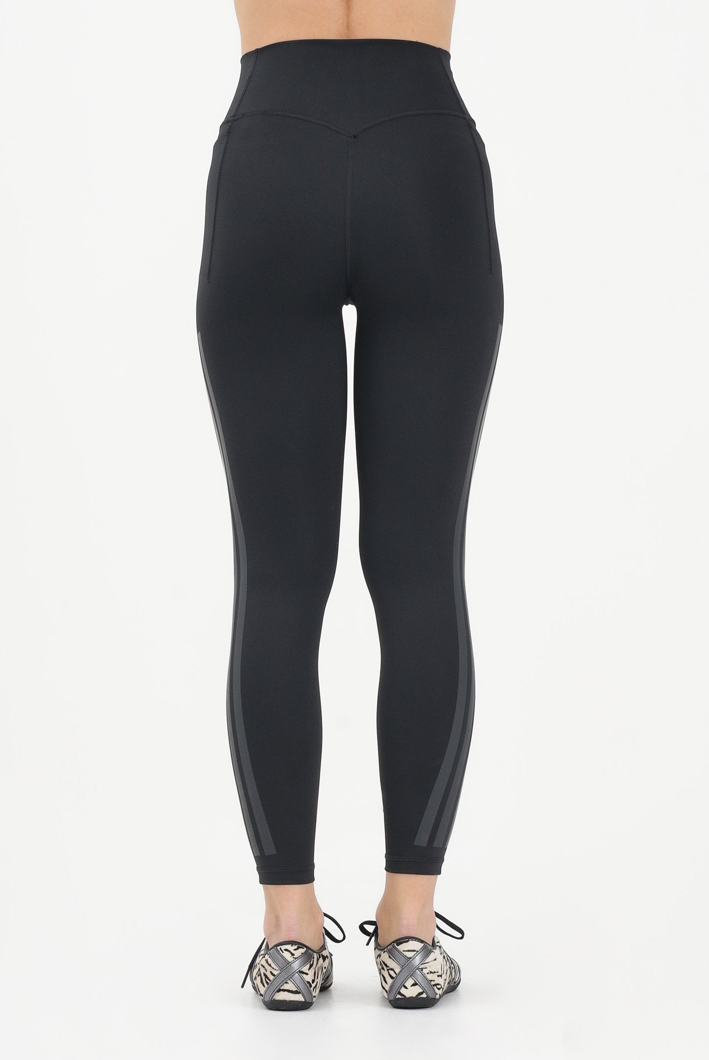 ADIDAS PERFORMANCE Leggings Optime 3-Stripes nero da donna JZ1060 . ADIDAS PERFORMANCE