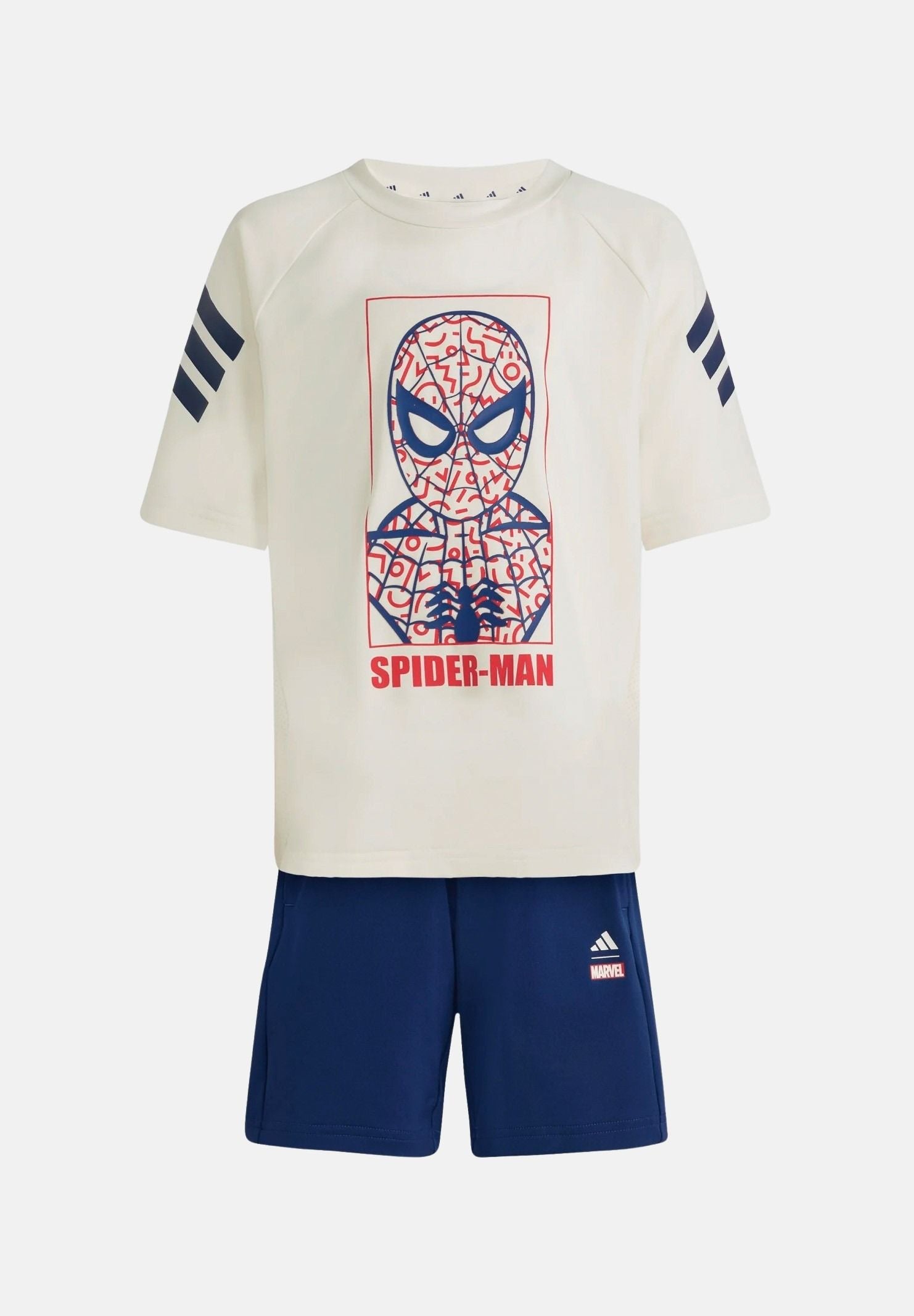 ADIDAS PERFORMANCE Completino MARVEL SPIDER-MAN blu e bianco da bambino JZ3544 . ADIDAS PERFORMANCE