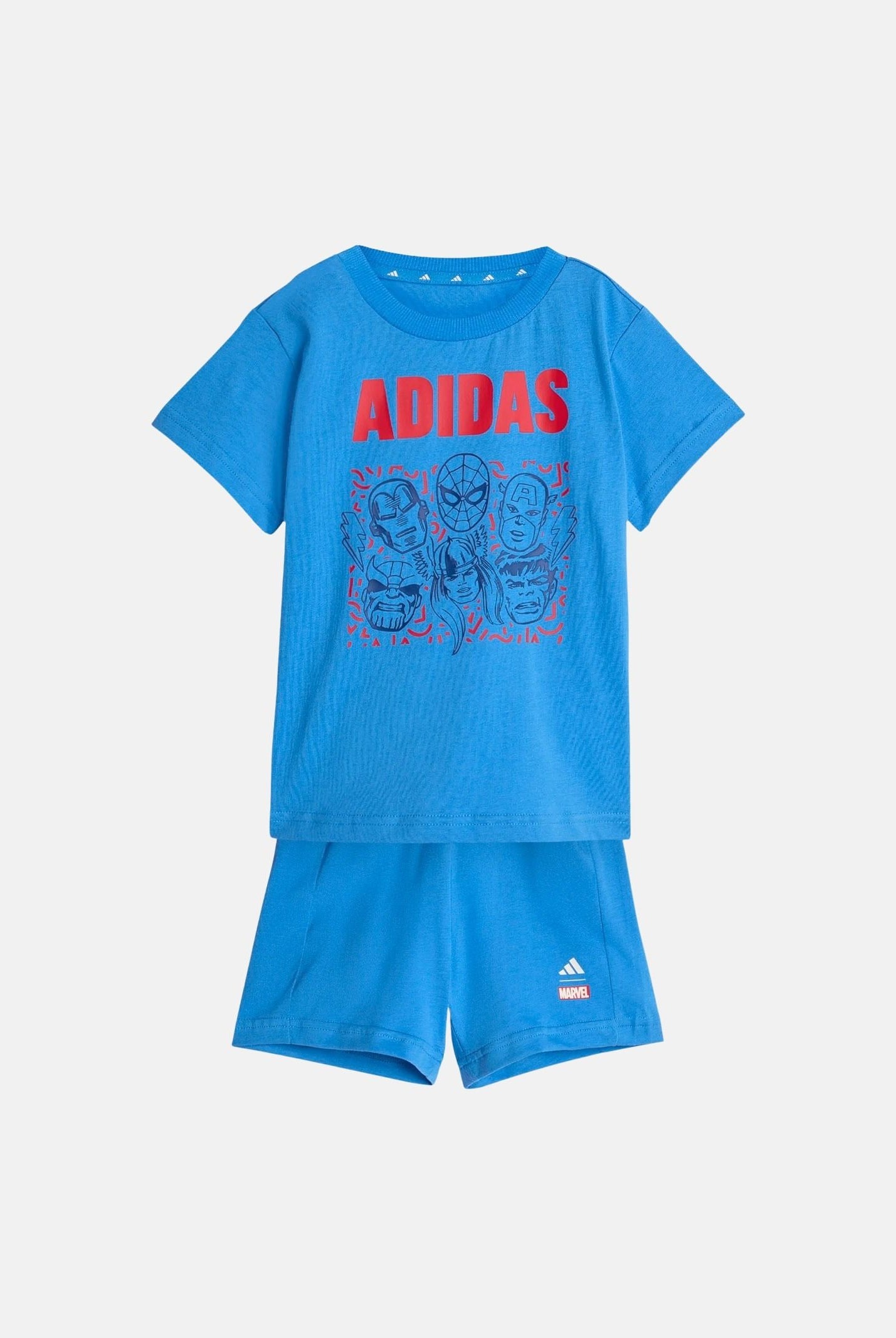 ADIDAS PERFORMANCE Completino Marvel Avengers azzurro da neonato JZ3552 . ADIDAS PERFORMANCE