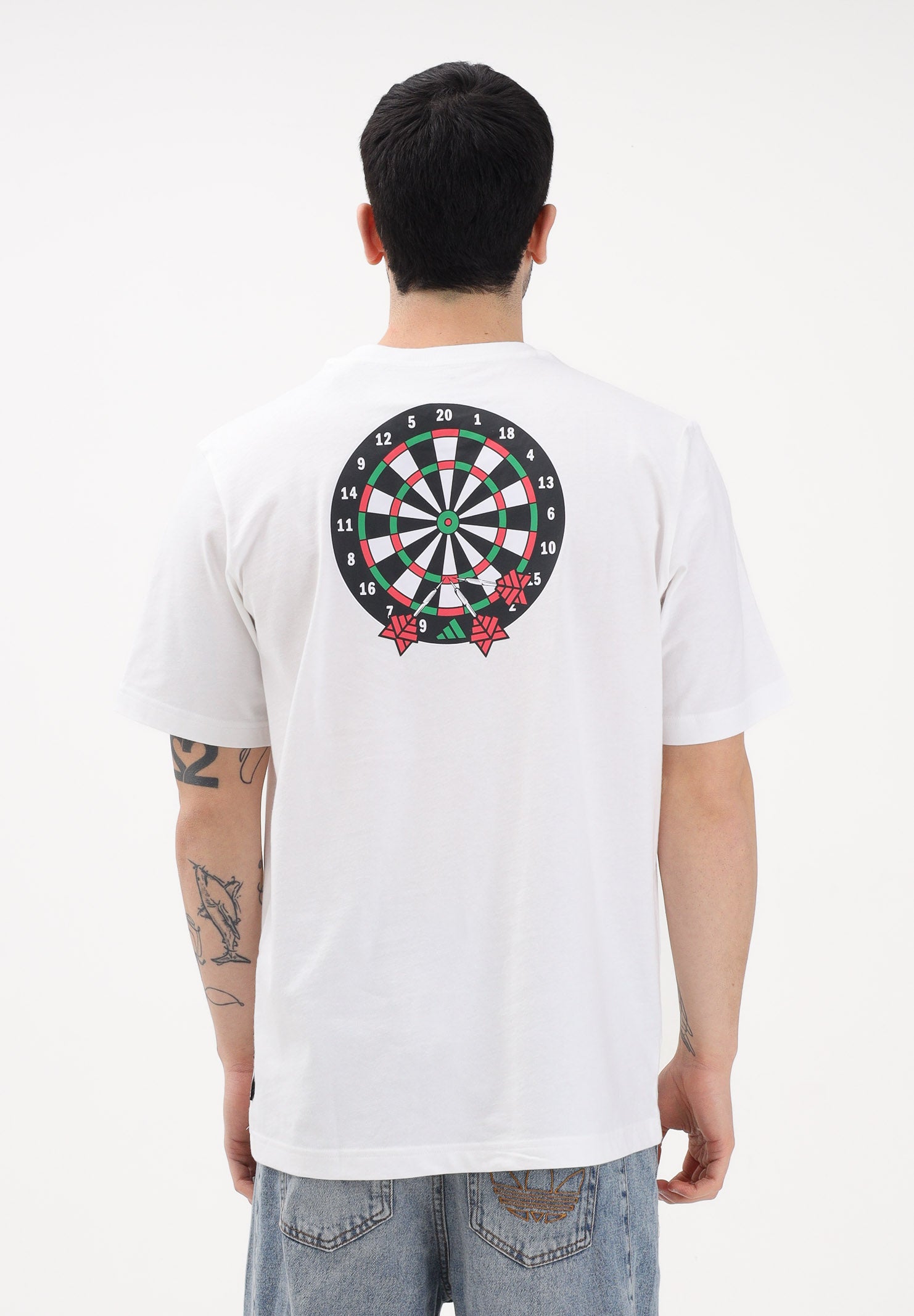 ADIDAS PERFORMANCE T-shirt a manica corta NOVELTY DART bianca da uomo JZ5041 . ADIDAS PERFORMANCE
