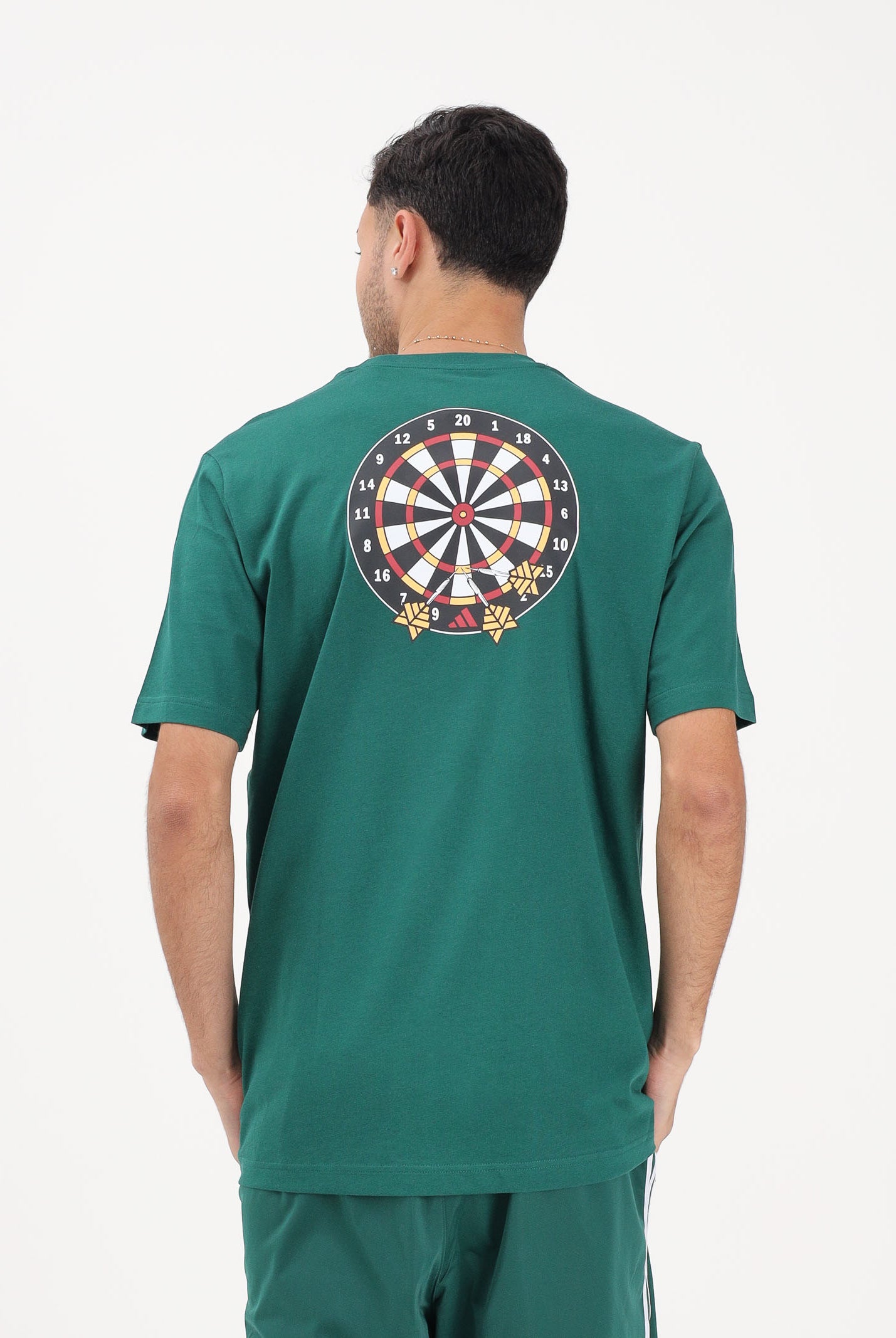 ADIDAS PERFORMANCE T-shirt a manica corta Novelty Dart verde da uomo JZ5042 . ADIDAS PERFORMANCE