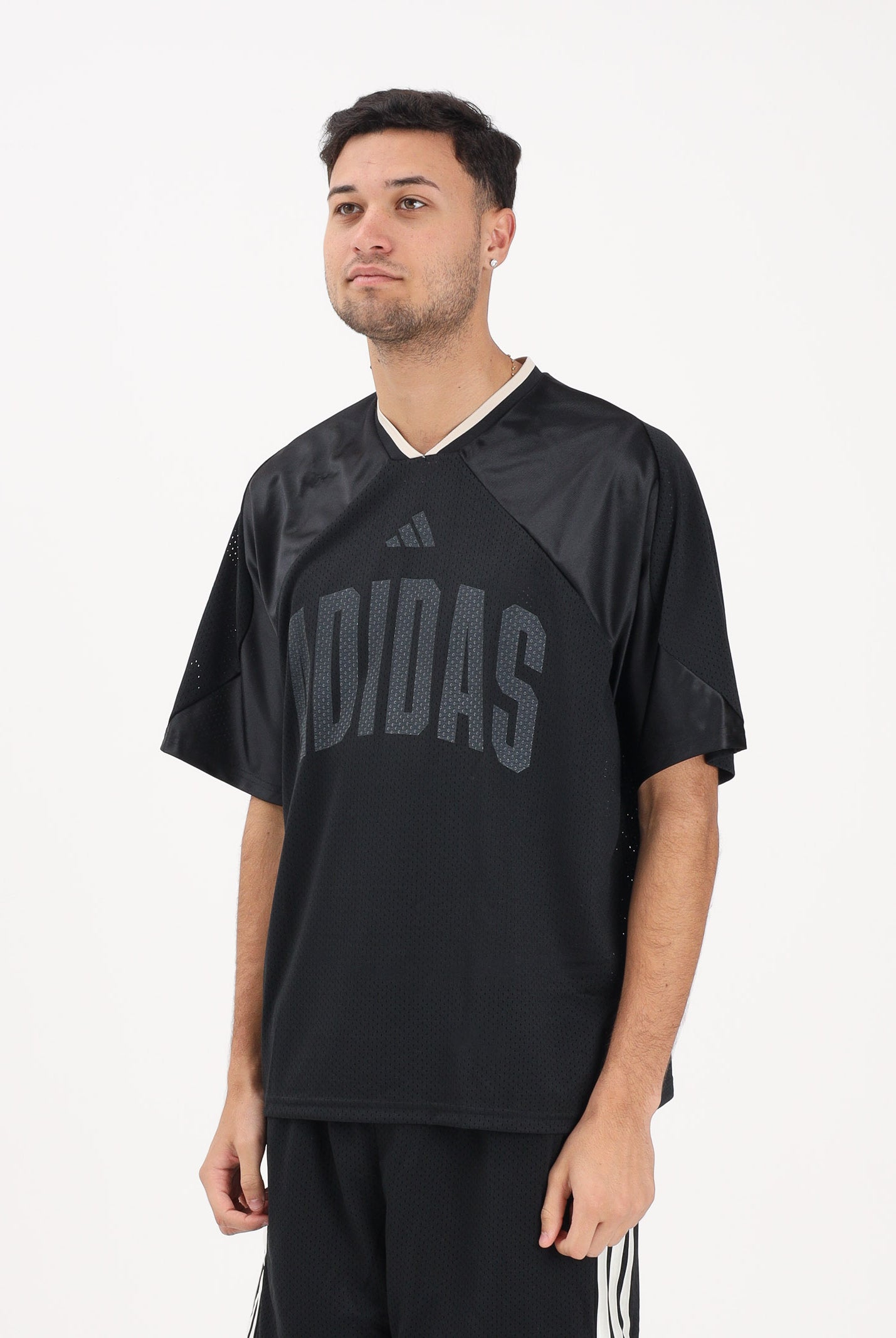 ADIDAS PERFORMANCE T-shirt a manica corta STADIUM GRAPHIC MESH nera da uomo JZ6853 . ADIDAS PERFORMANCE