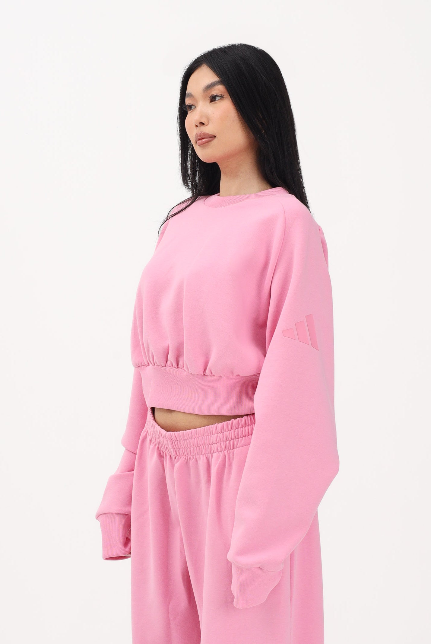 ADIDAS PERFORMANCE Felpa girocollo Soft Lux Loose rosa da donna KA7016 . ADIDAS PERFORMANCE
