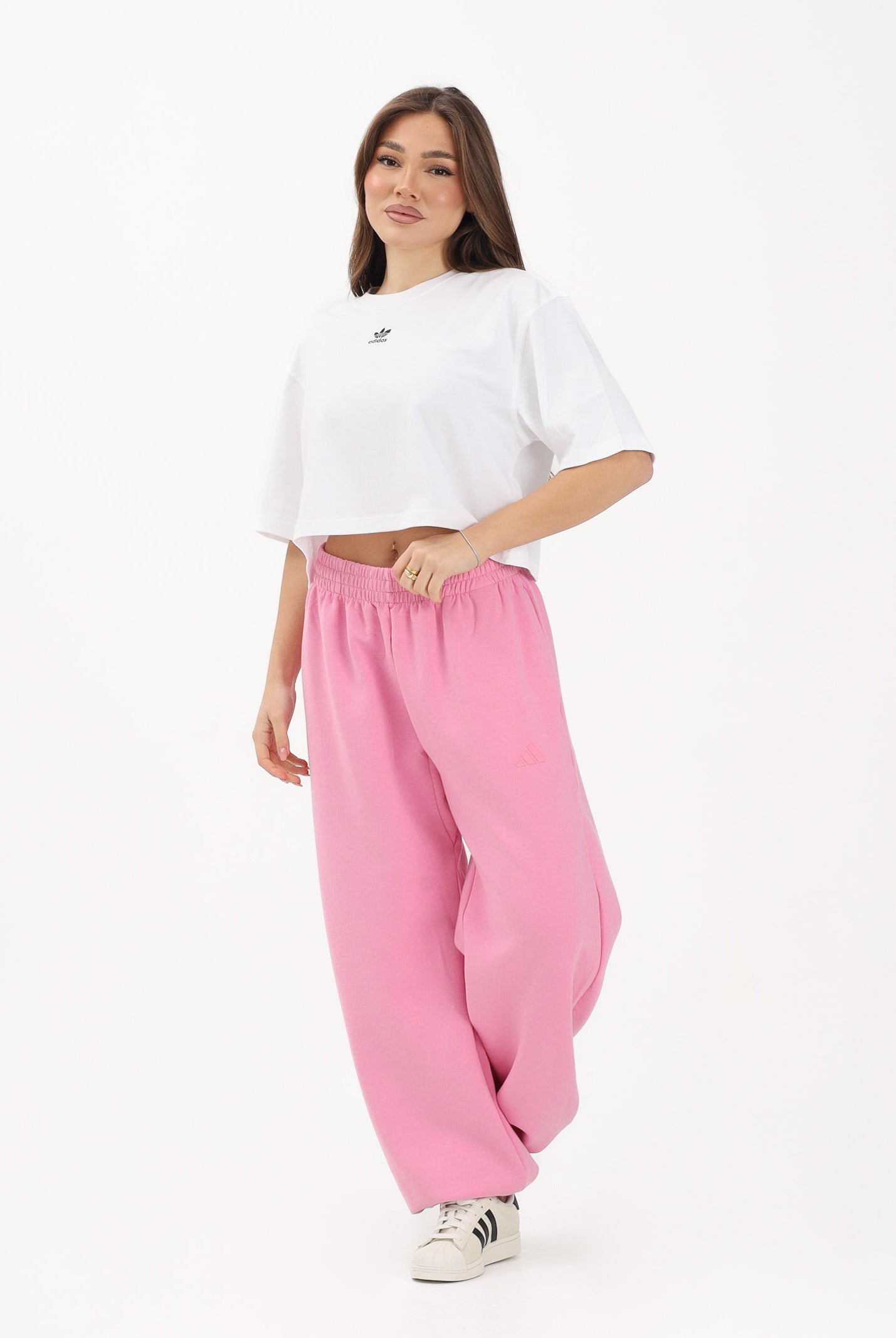 ADIDAS PERFORMANCE Pantalone sportivo Soft Lux Loose rosa da donna KA7019 . ADIDAS PERFORMANCE
