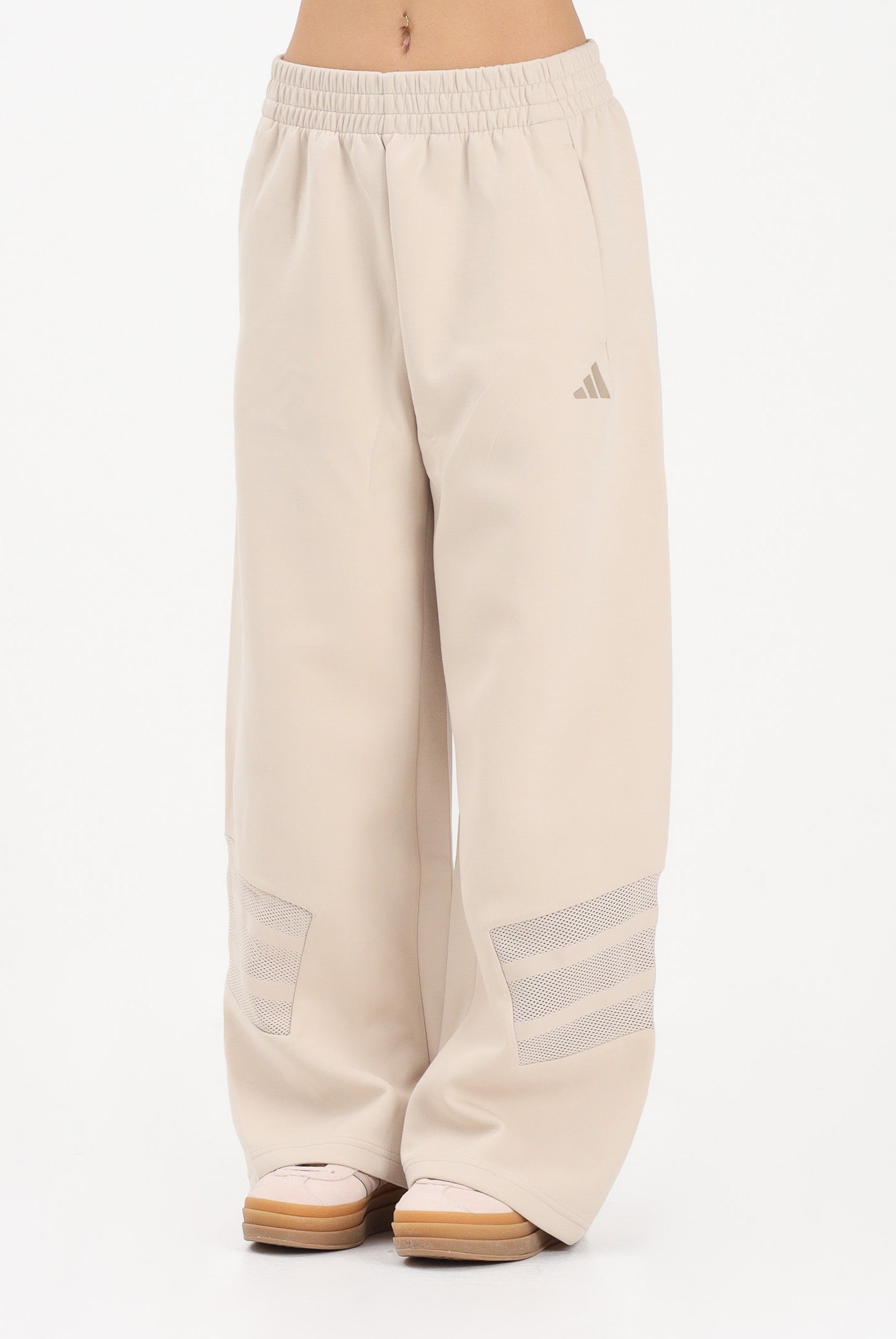 ADIDAS PERFORMANCE Pantalone sportivo Future Icons Three Stripes Open-Hem beige da donna KB4228 . ADIDAS PERFORMANCE