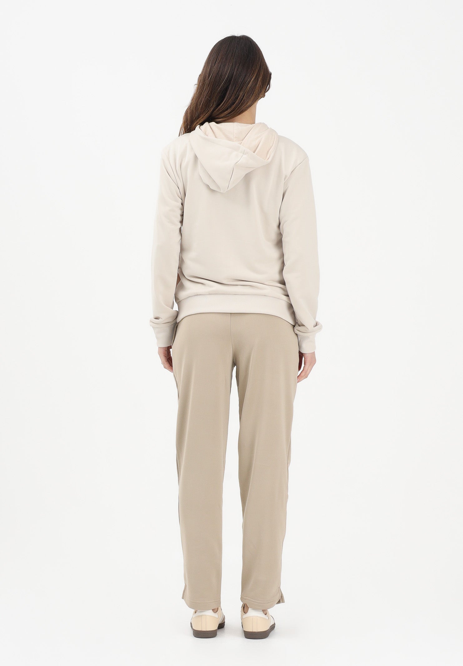 ADIDAS PERFORMANCE Tuta Essentials Linear beige da donna KB8440 . ADIDAS PERFORMANCE