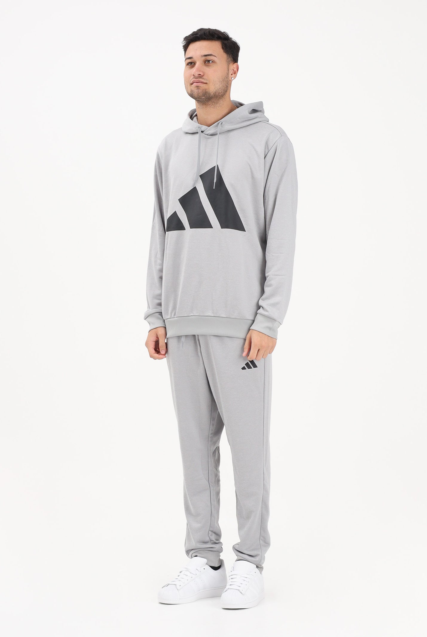 ADIDAS PERFORMANCE Tuta Sportswear Big Logo grigia da uomo KB8809 . ADIDAS PERFORMANCE
