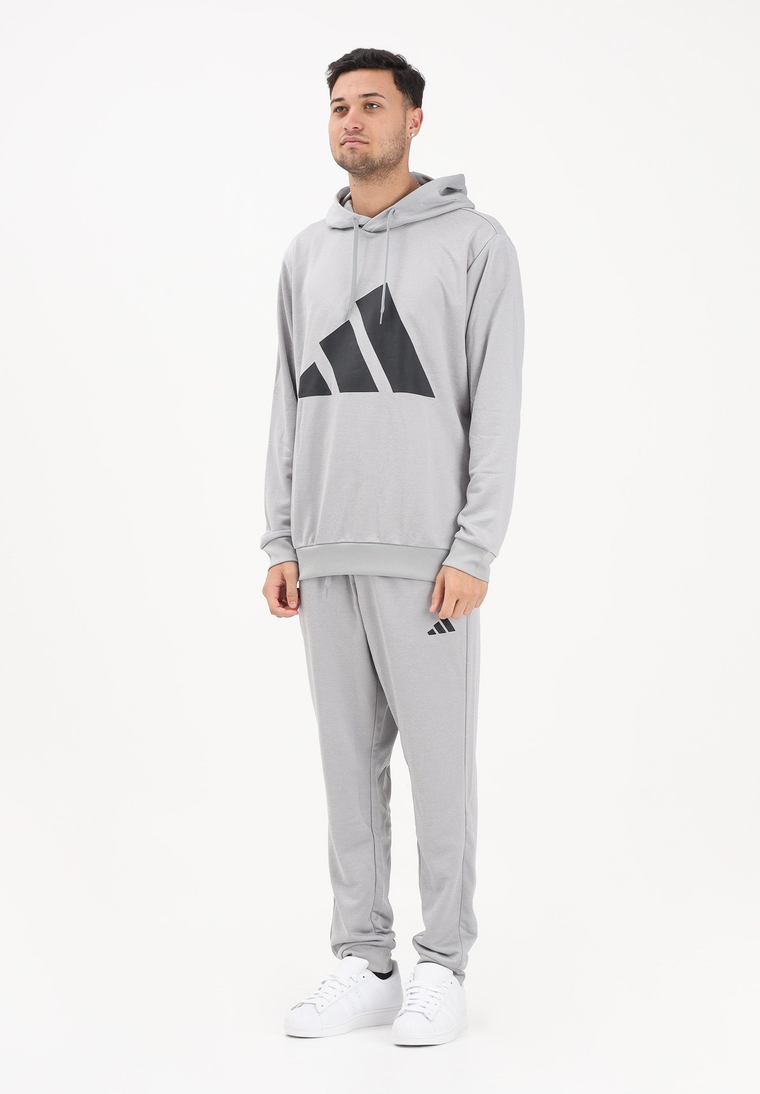 ADIDAS PERFORMANCE Tuta Sportswear Big Logo grigia da uomo KB8809 . ADIDAS PERFORMANCE