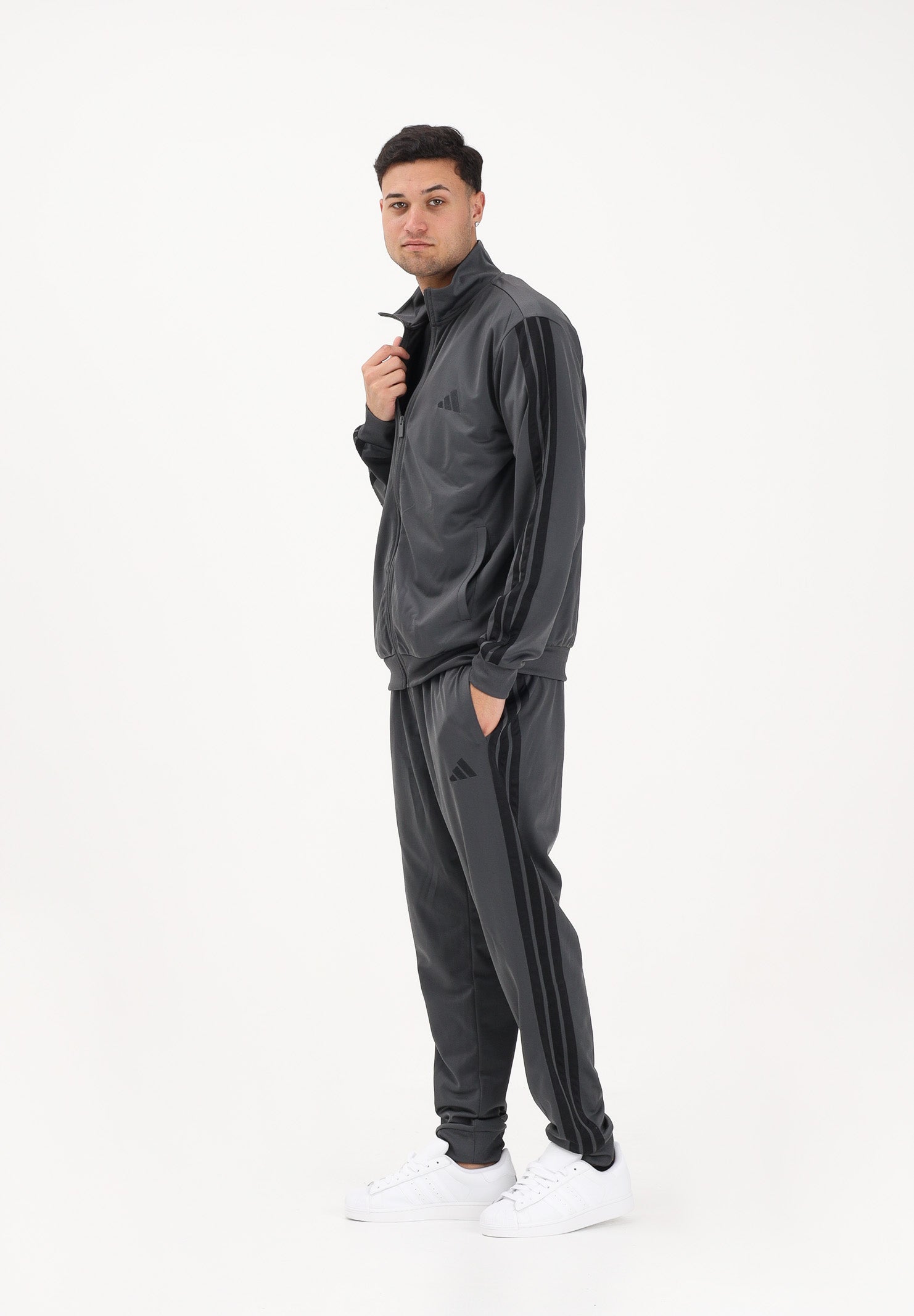 ADIDAS PERFORMANCE Tuta 3-Stripes grigia da uomo KC1355 . ADIDAS PERFORMANCE