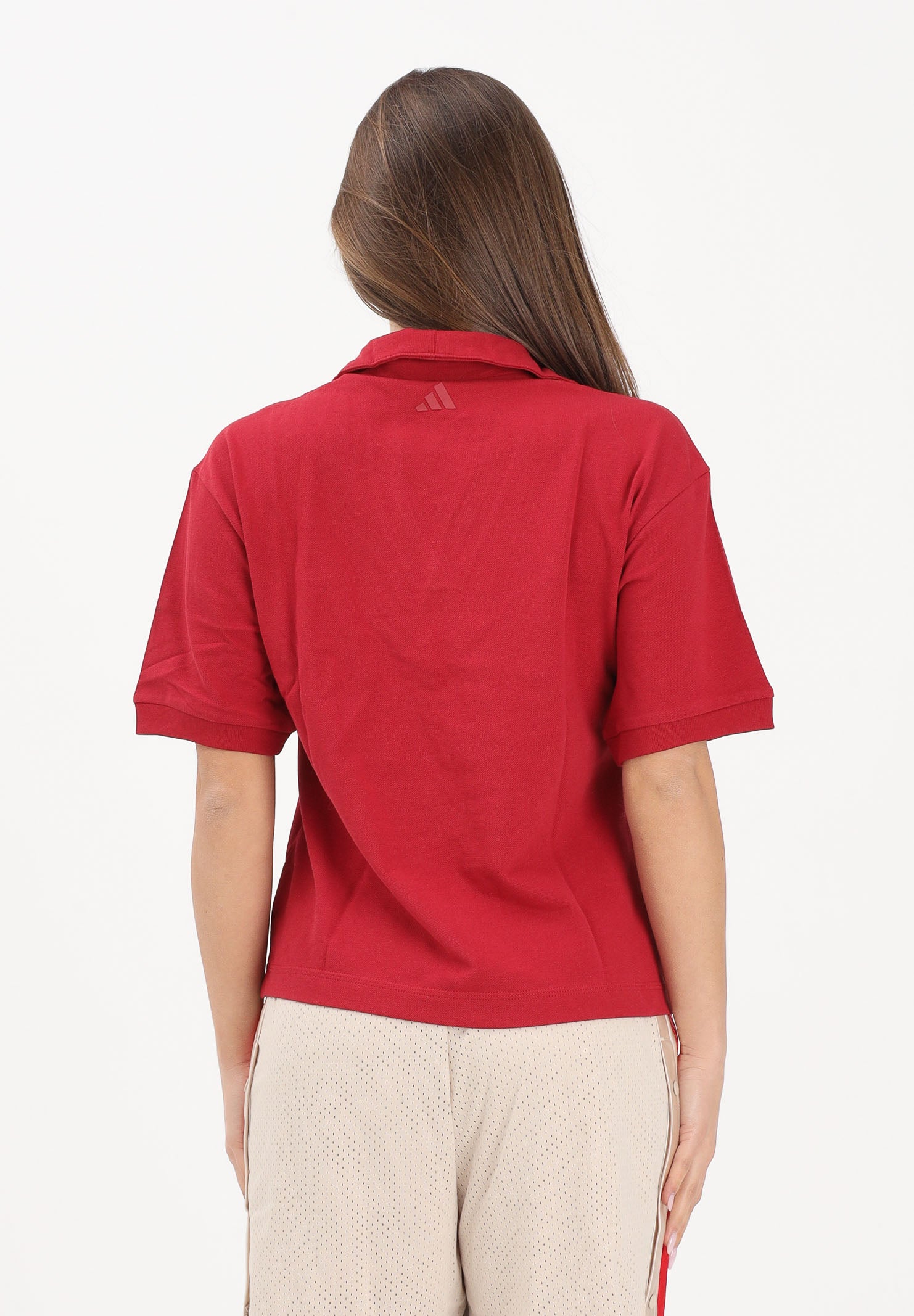 ADIDAS PERFORMANCE Polo a manica corta Seasonal Essentials Colorpop rossa da donna KC4000 . ADIDAS PERFORMANCE