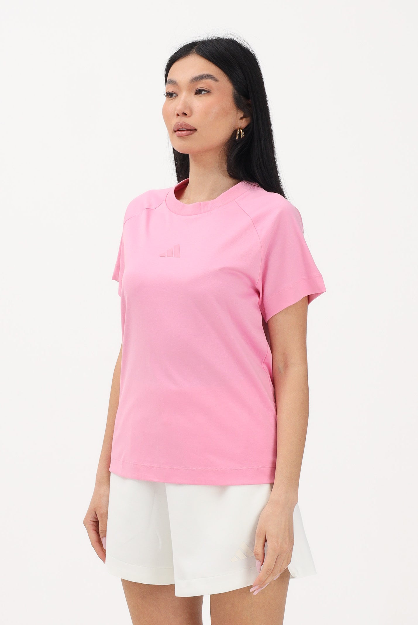 ADIDAS PERFORMANCE T-shirt a manica corta SOFT LUX rosa da donna KC9821 . ADIDAS PERFORMANCE