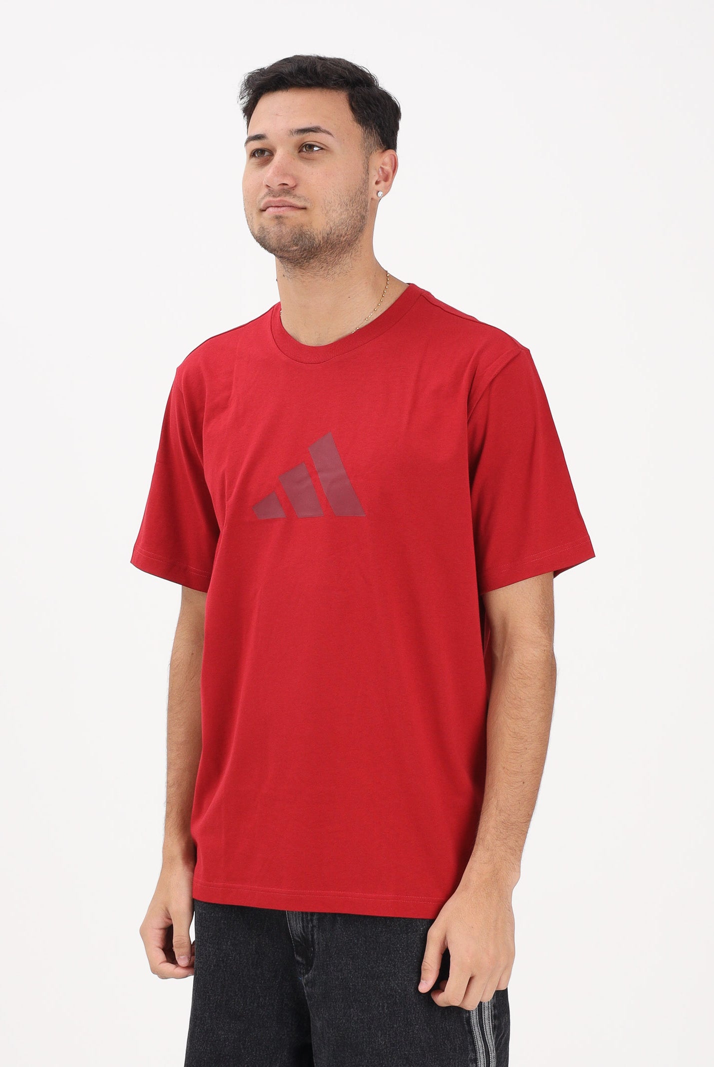 ADIDAS PERFORMANCE T-shirt a manica corta FUTURE ICONS rossa da uomo KD5183 . ADIDAS PERFORMANCE